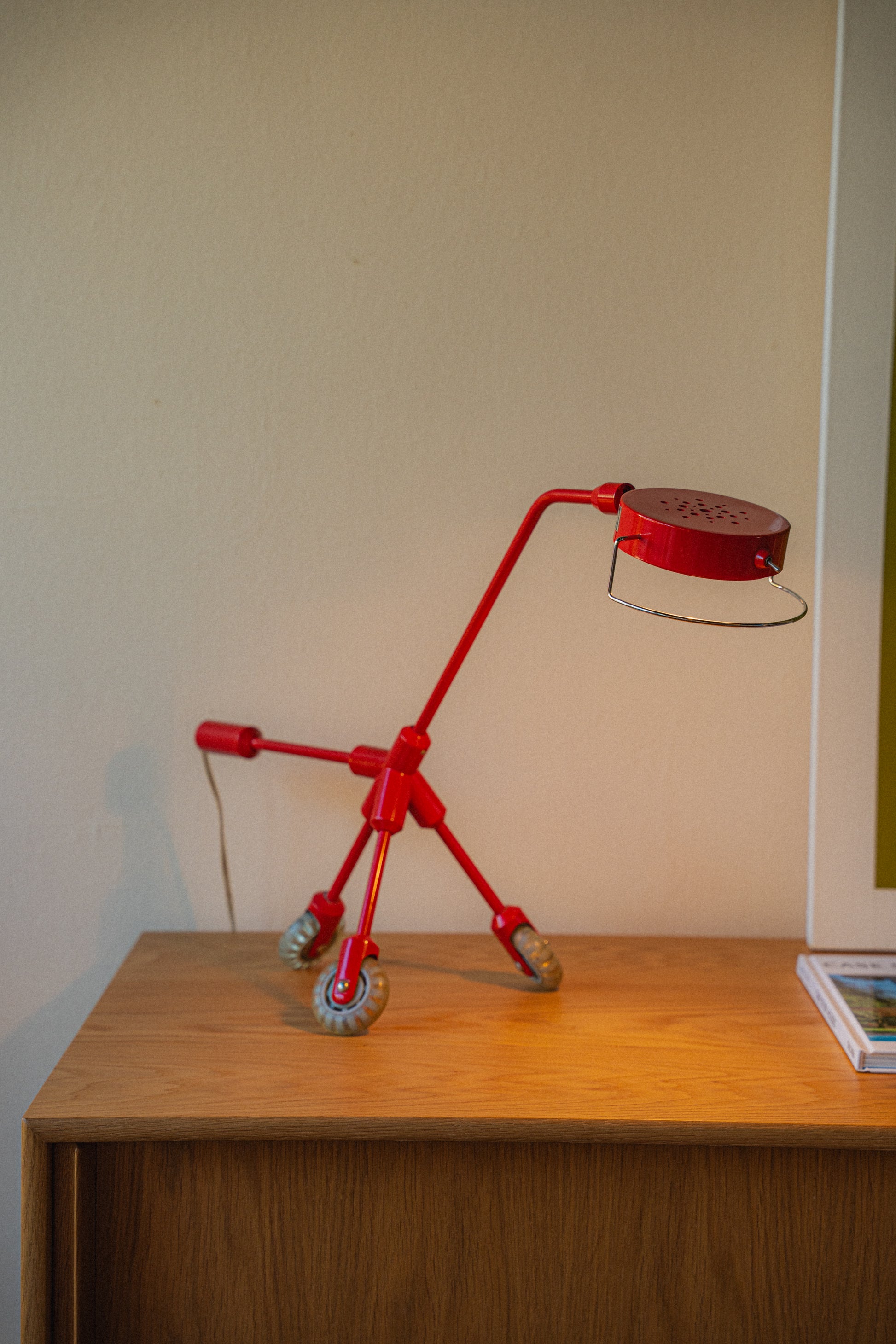 Vintage IKEA "Red Dog" Lamp by Harry Allen