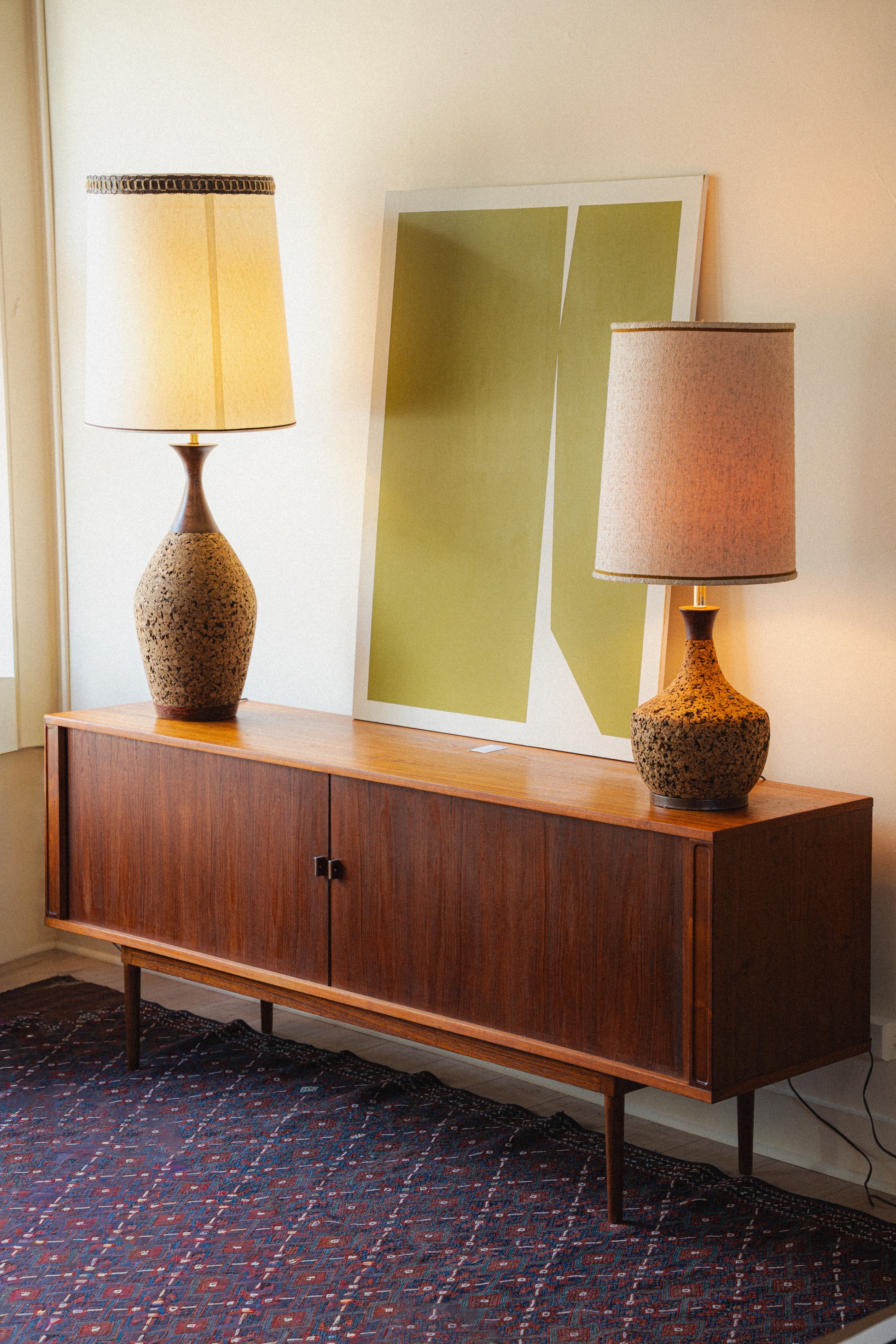 Danish Teak Tambour-Door Credenza by Peter Lovig Nielsen