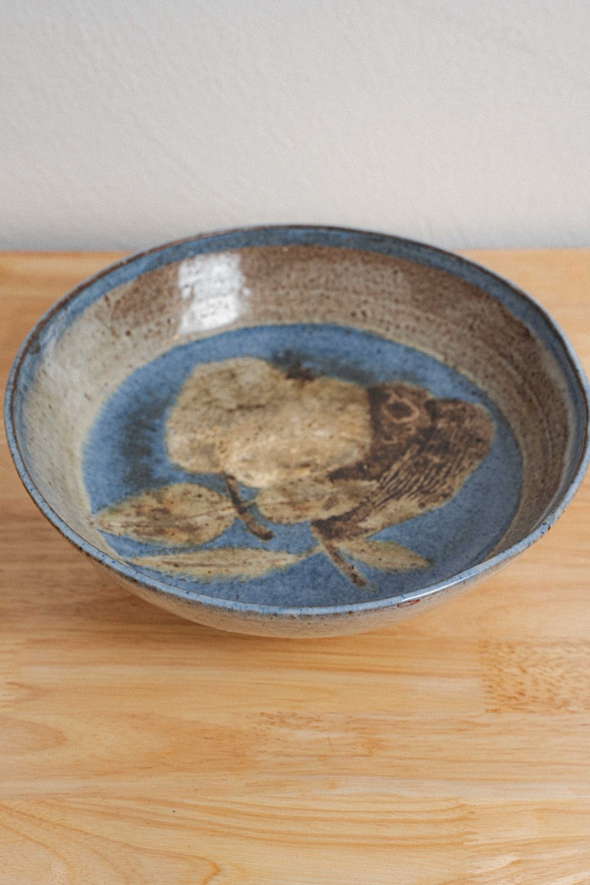 "Pond Farm" Stoneware Footed Bowl by Marguerite Wildenhain