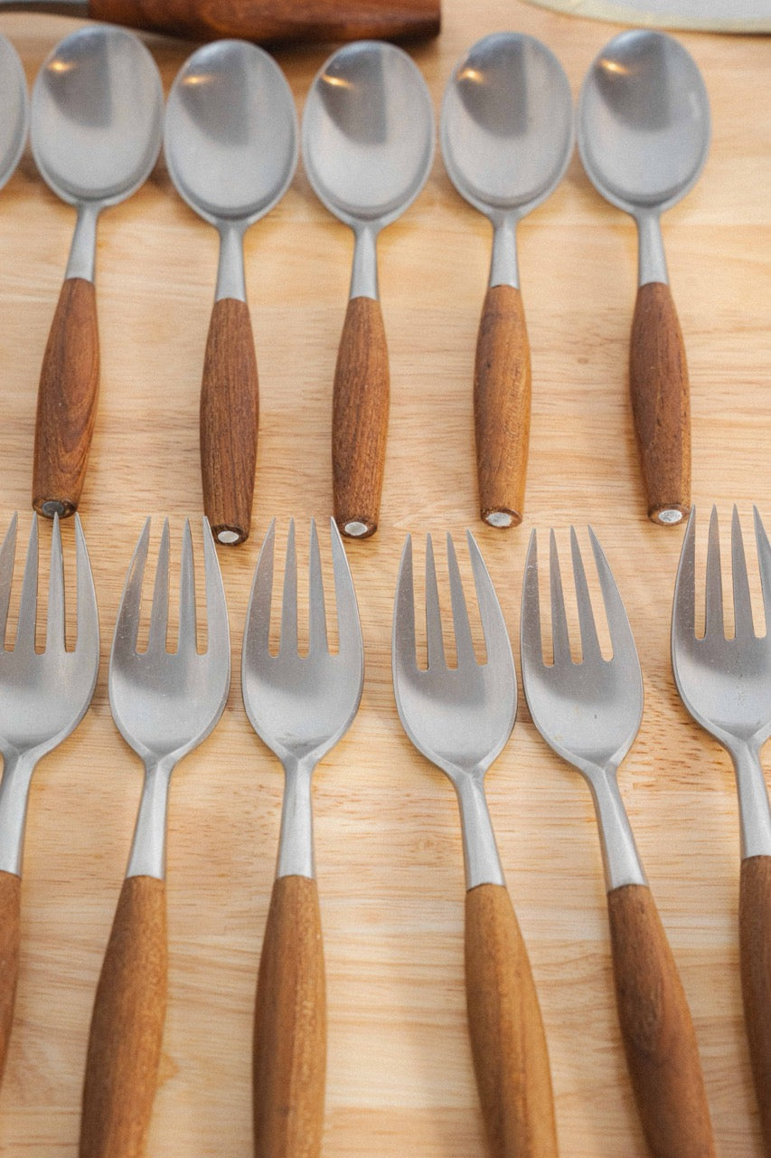 Dansk "Fjord" Flatware Set, 1950s, 43pcs