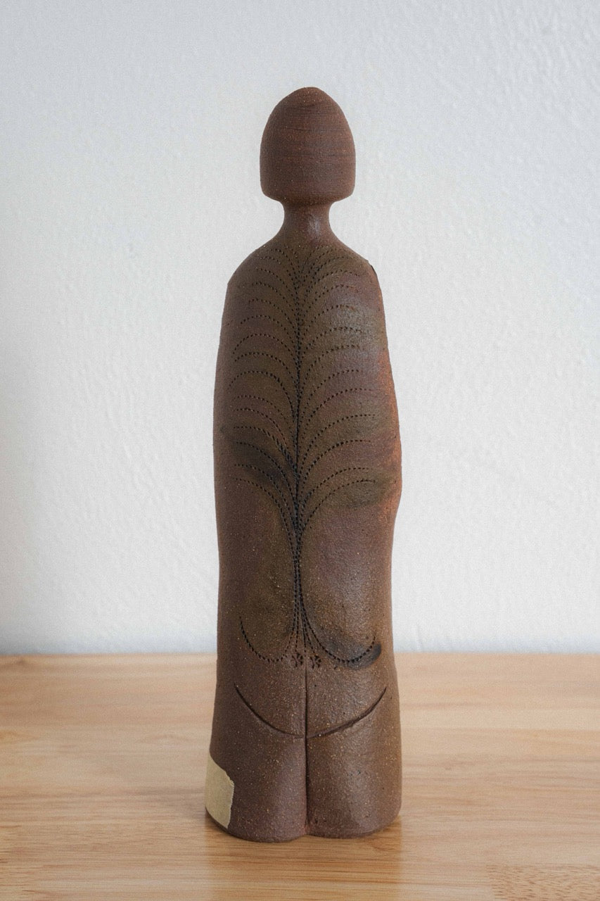 Rare Claude Horan Stoneware Warrior Figure