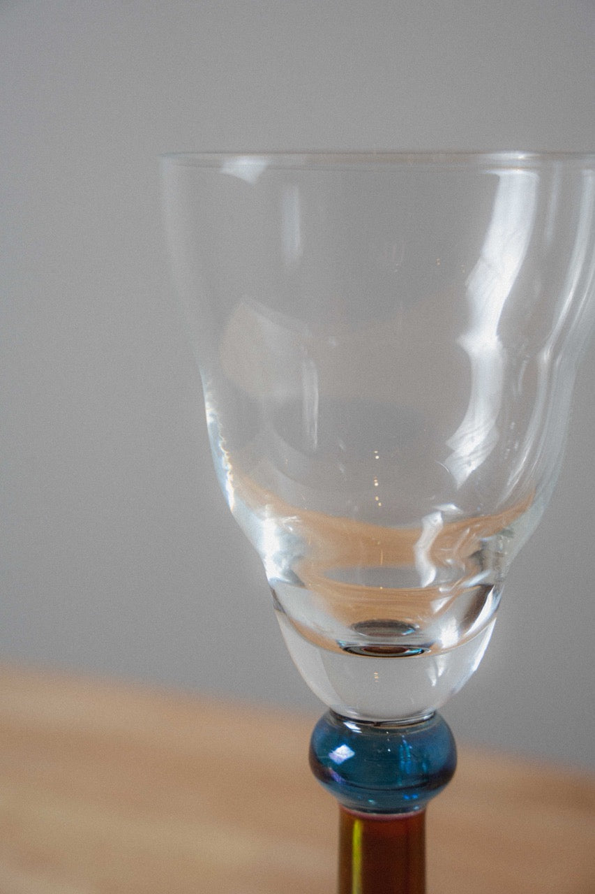 Sasaki Andoas Wine Glasses, Pair (1990s)