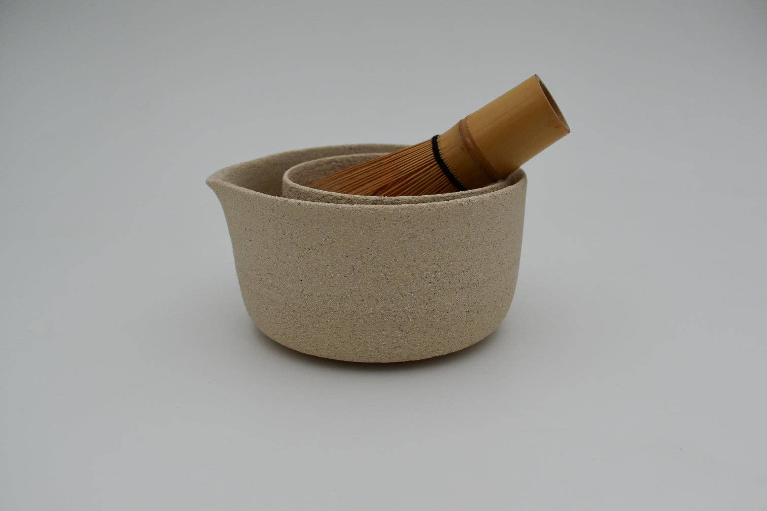 Handmade Stoneware Matcha Set by Unika Studio