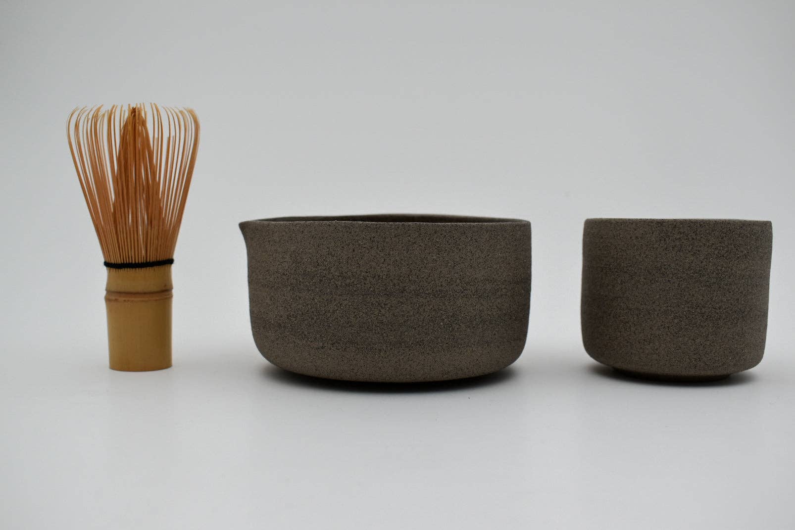 Handmade Stoneware Matcha Set by Unika Studio