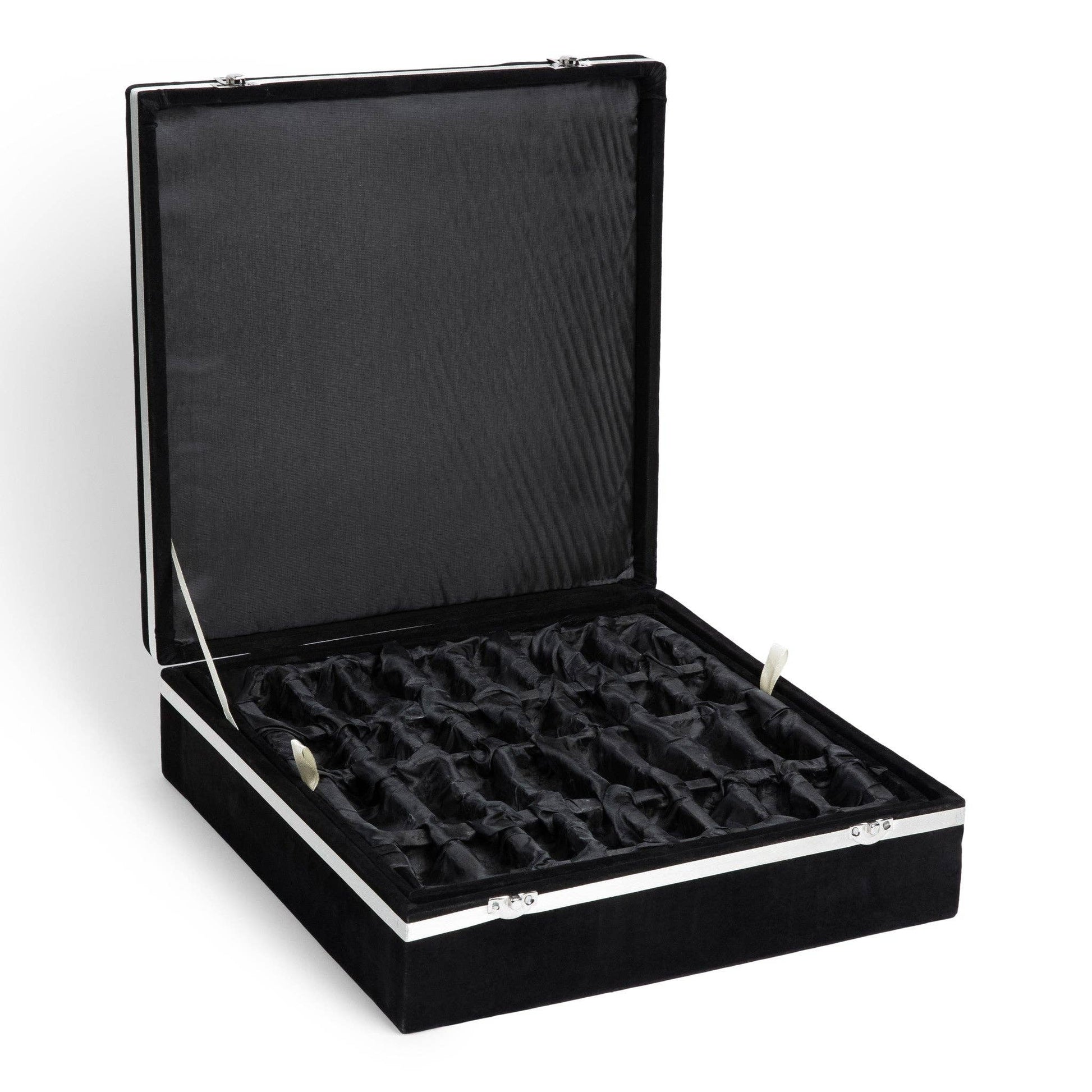 Marble Chess Set with Storage Case - Green Onyx and White