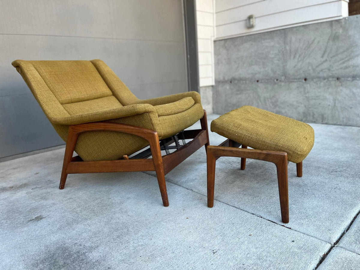 Custom Reupholstery Included: Folke Ohlsson for DUX "Profil" Lounge Chair