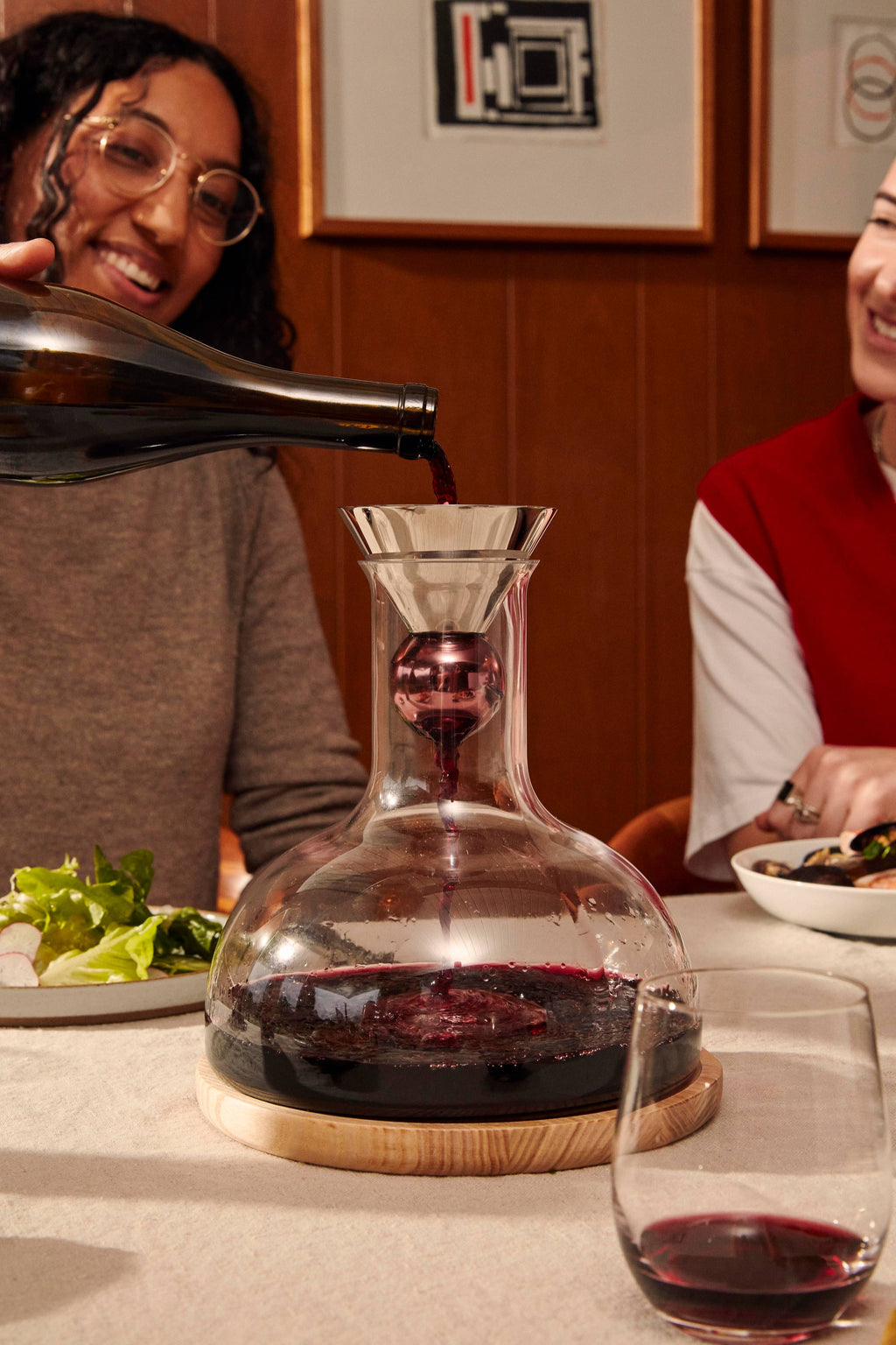 Birdie Wine Decanter by Holcomb Studio