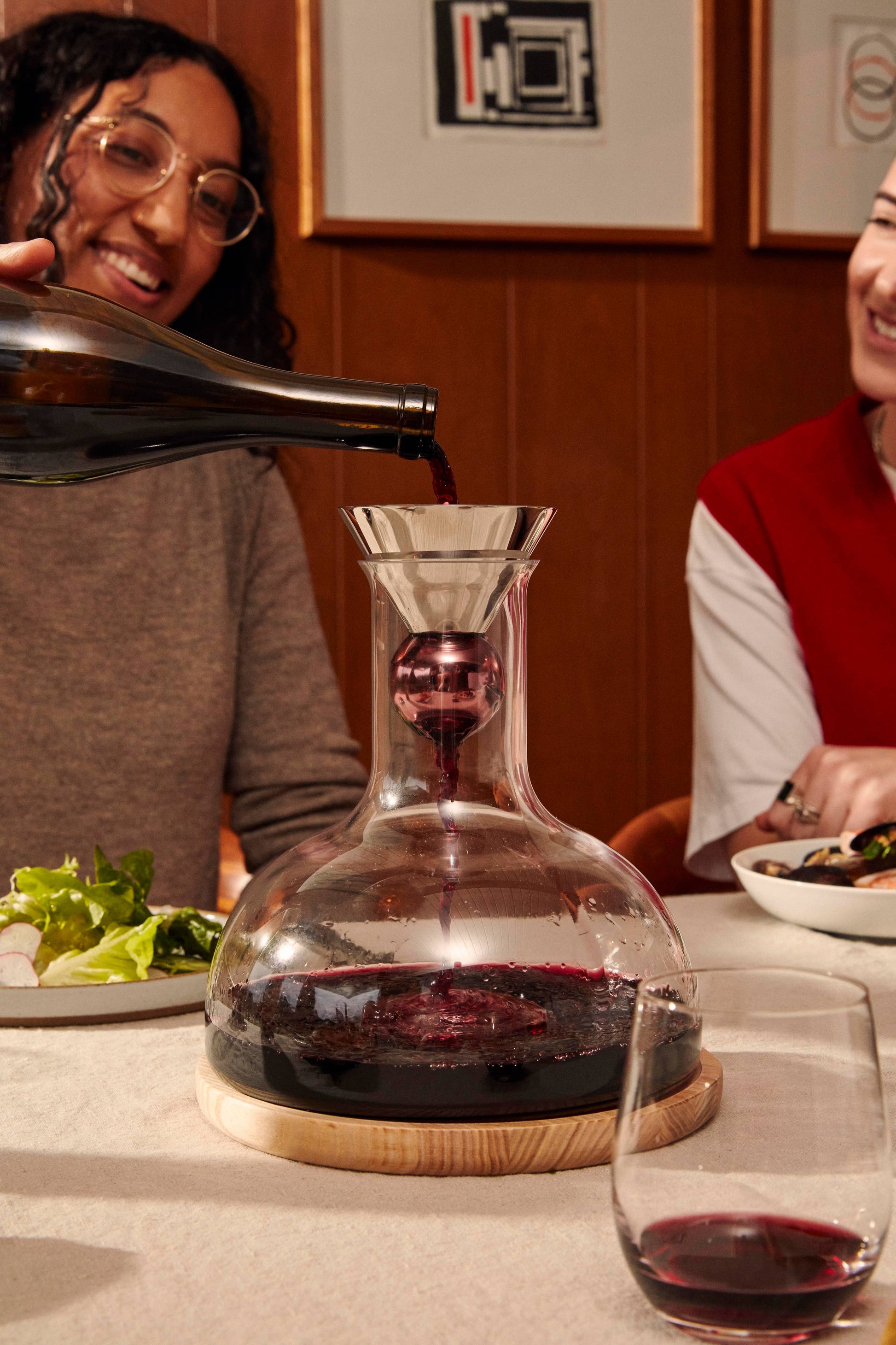 Birdie Wine Decanter by Holcomb Studio