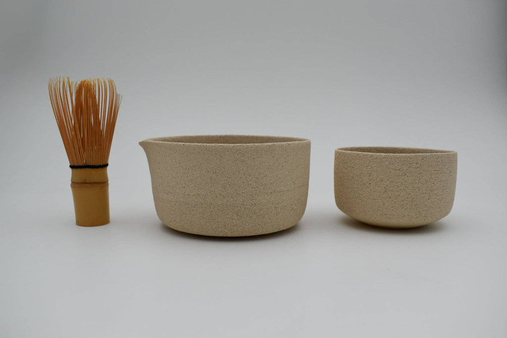 Handmade Stoneware Matcha Set by Unika Studio