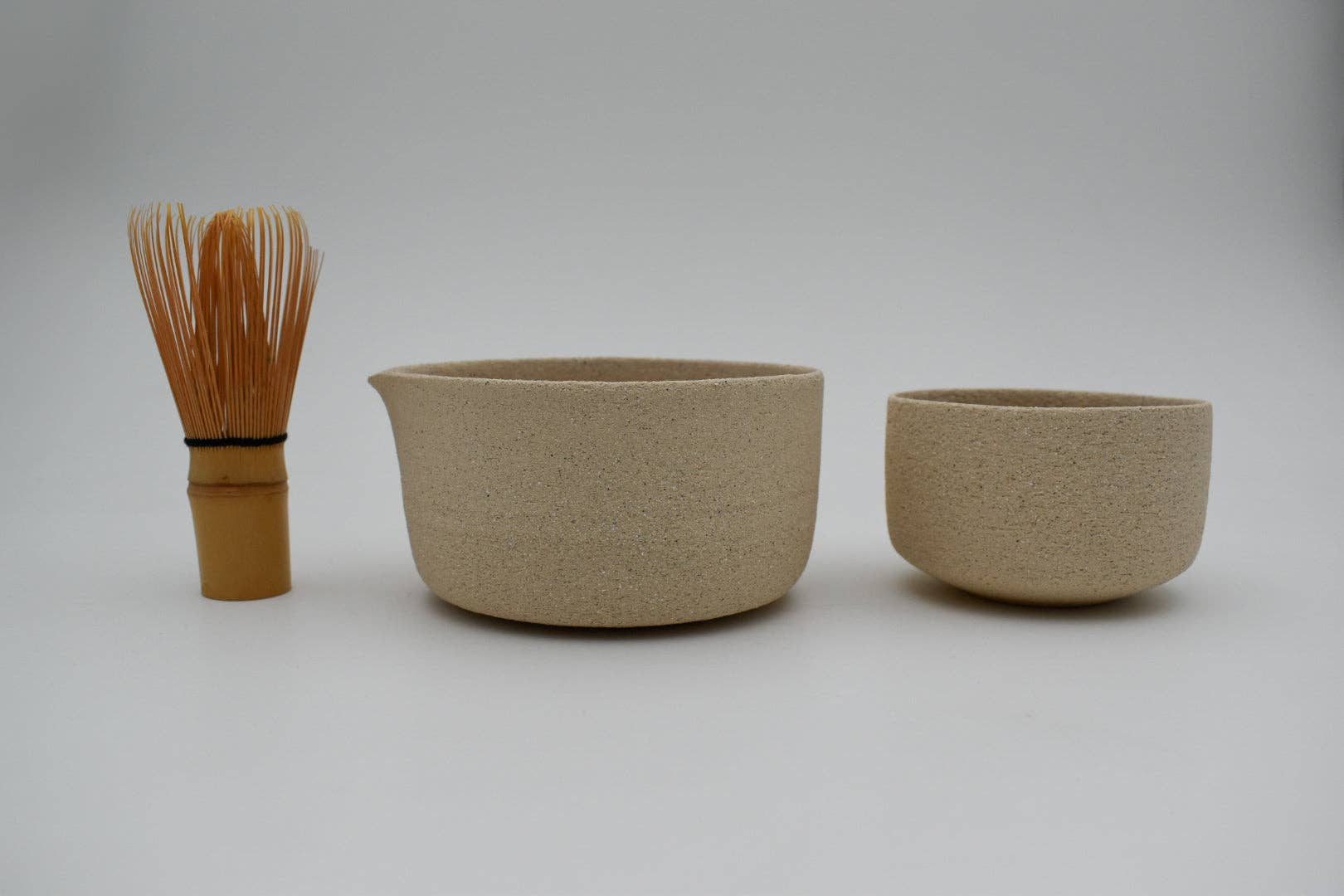 Handmade Stoneware Matcha Set by Unika Studio