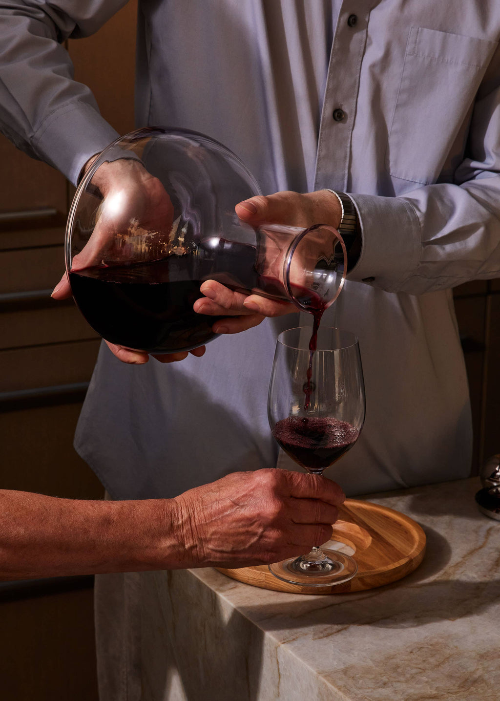 Birdie Wine Decanter by Holcomb Studio