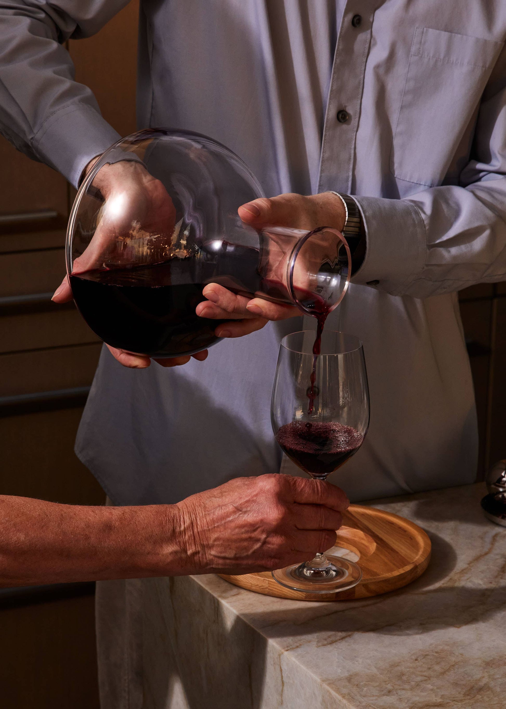 Birdie Wine Decanter by Holcomb Studio