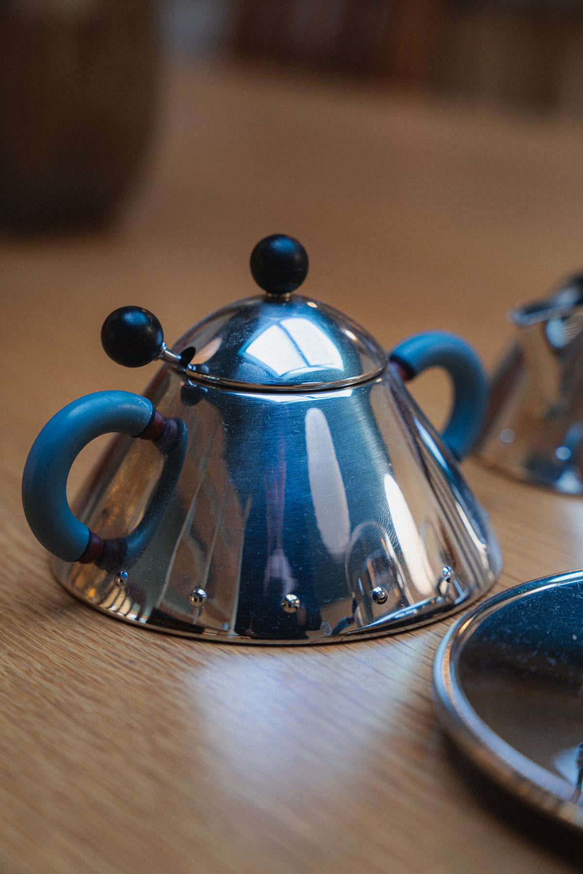 Michael Graves for Alessi Demitasse Cups, Saucers, Creamer, and Sugar Set
