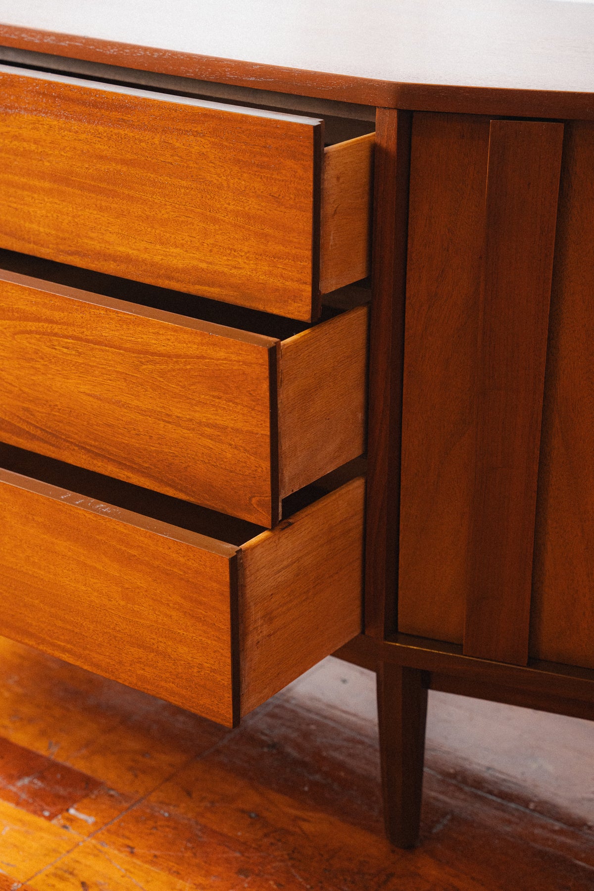 Walnut Dresser/Sideboard by Dixie, 1950s