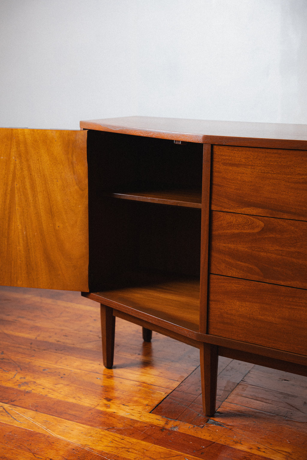 Walnut Dresser/Sideboard by Dixie, 1950s