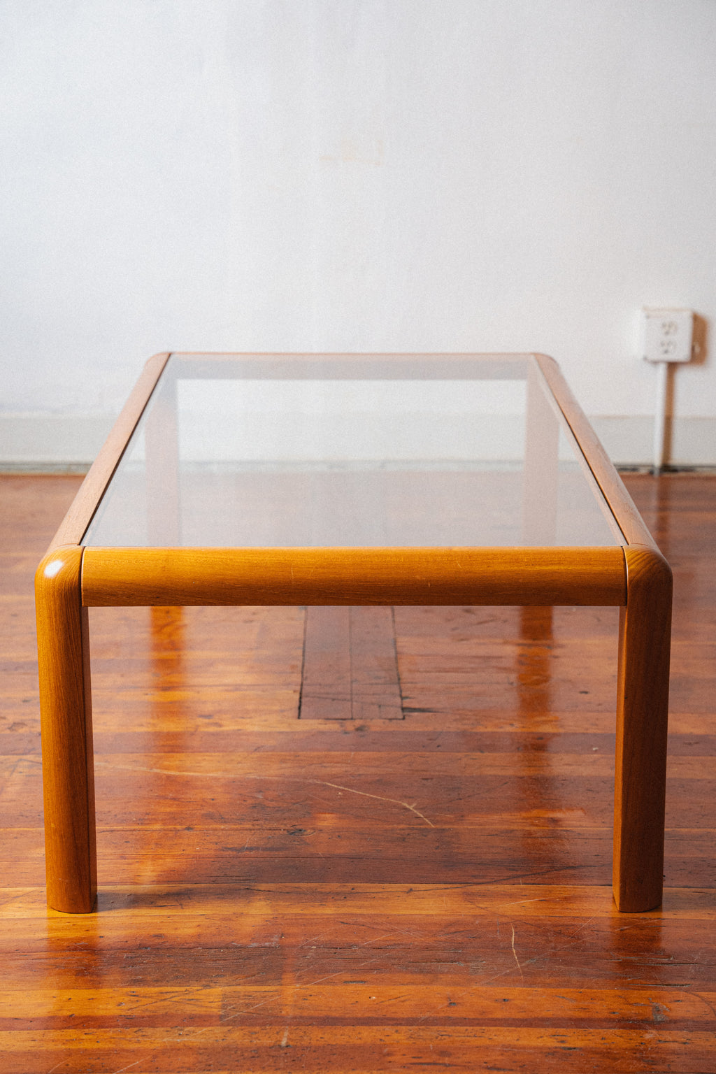 Danish Teak & Glass Coffee Table by Trioh Møbler