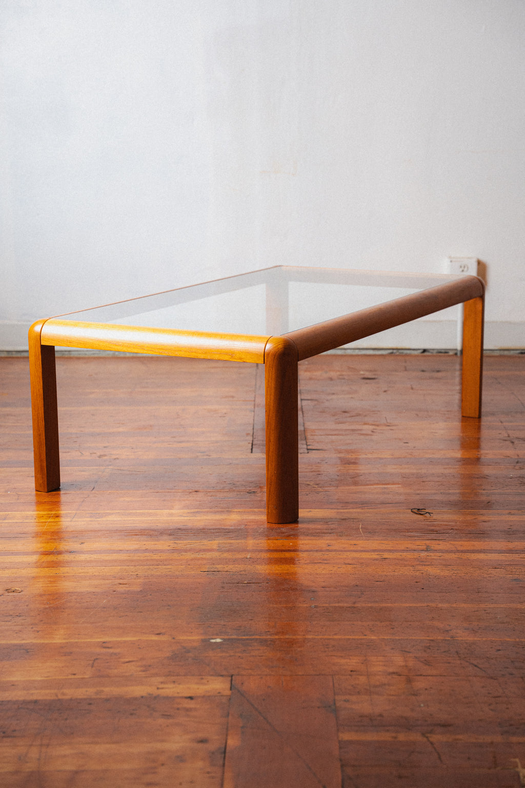 Danish Teak & Glass Coffee Table by Trioh Møbler