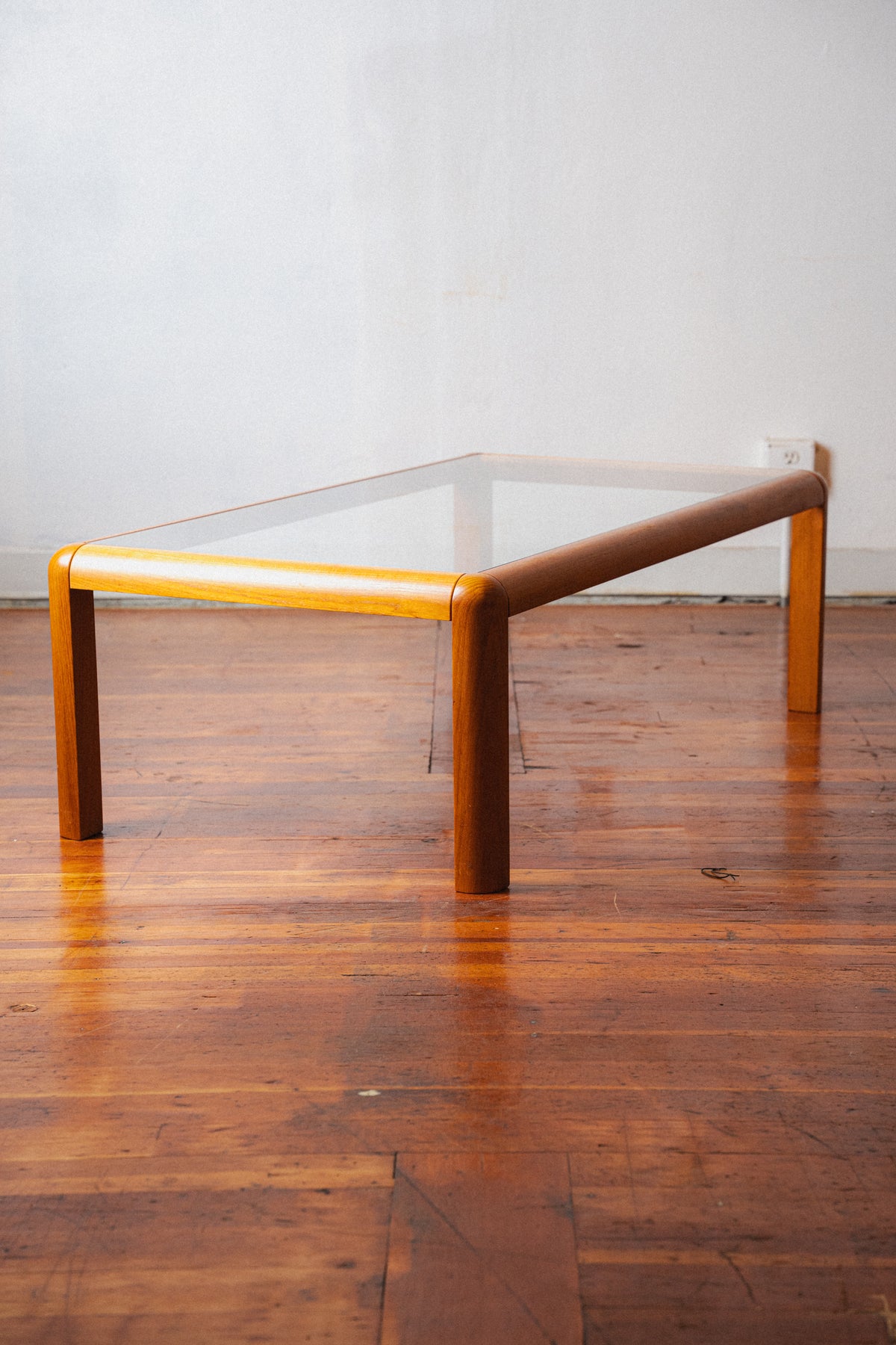 Danish Teak & Glass Coffee Table by Trioh Møbler