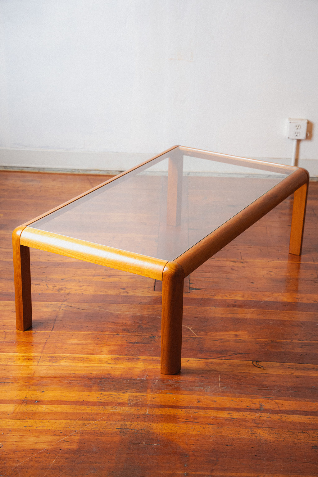 Danish Teak & Glass Coffee Table by Trioh Møbler