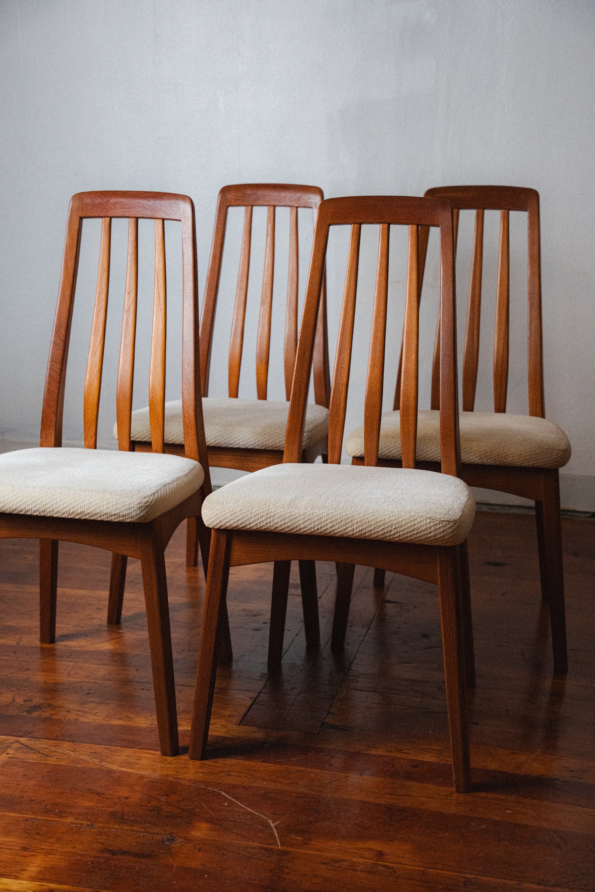 Benny Linden Solid Teak Dining Chairs, Set of 6