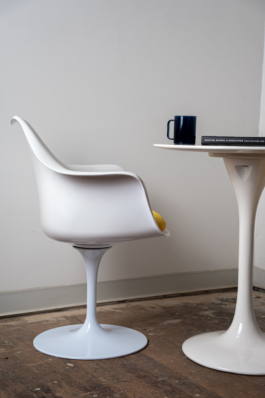 Eames-Style Molded Plastic Chairs w/ Cushion