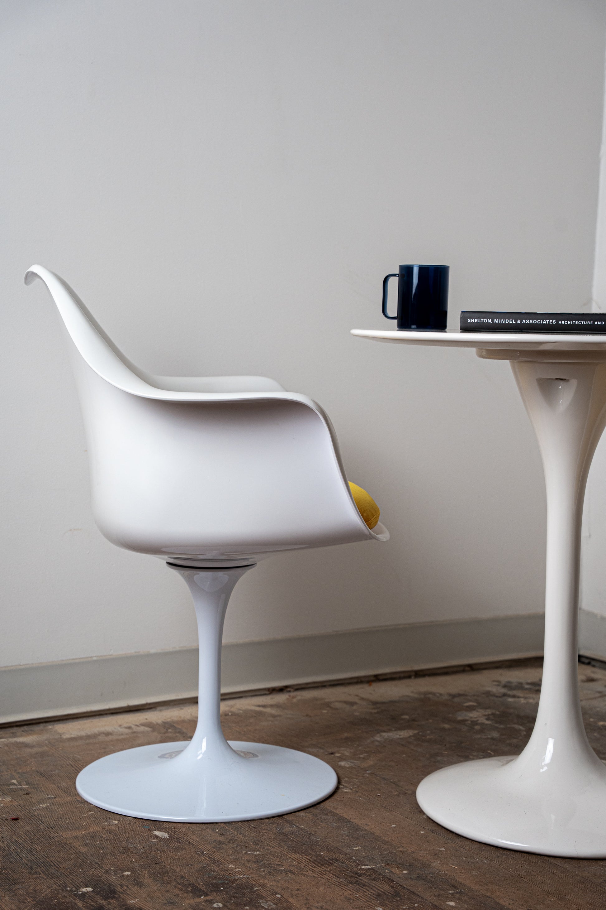 Eames-Style Molded Plastic Chairs w/ Cushion