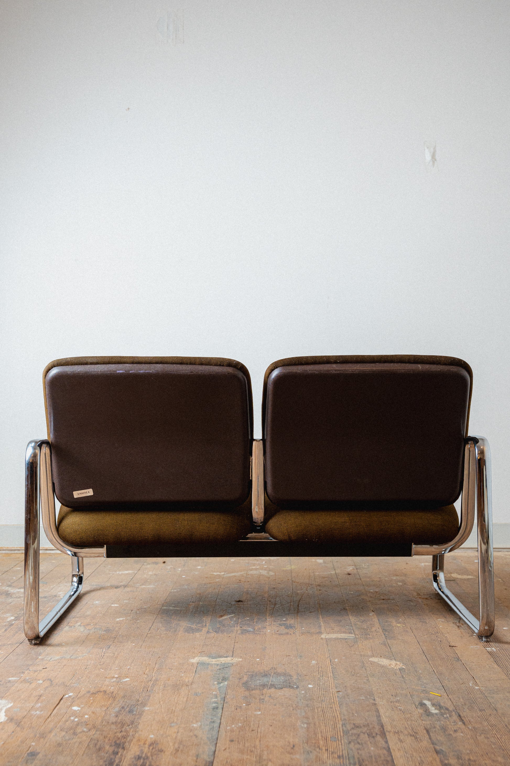 Chrome Loveseat by Steelcase
