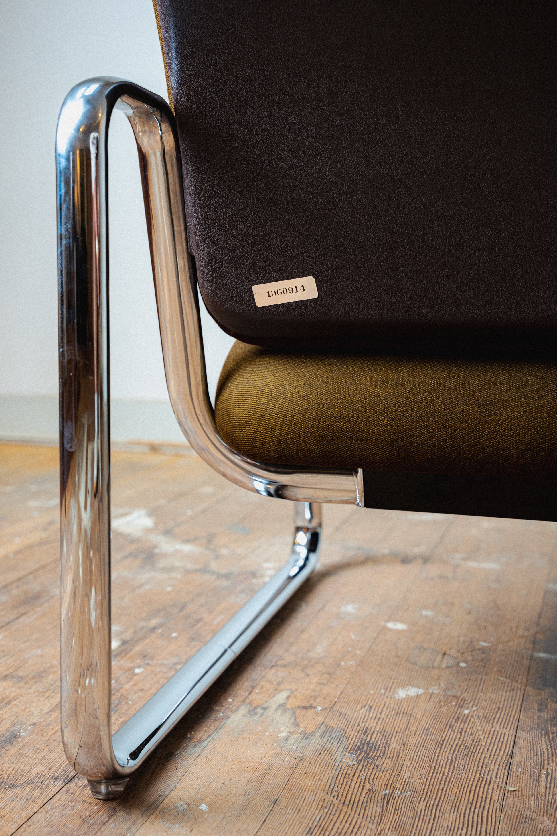 Chrome Loveseat by Steelcase