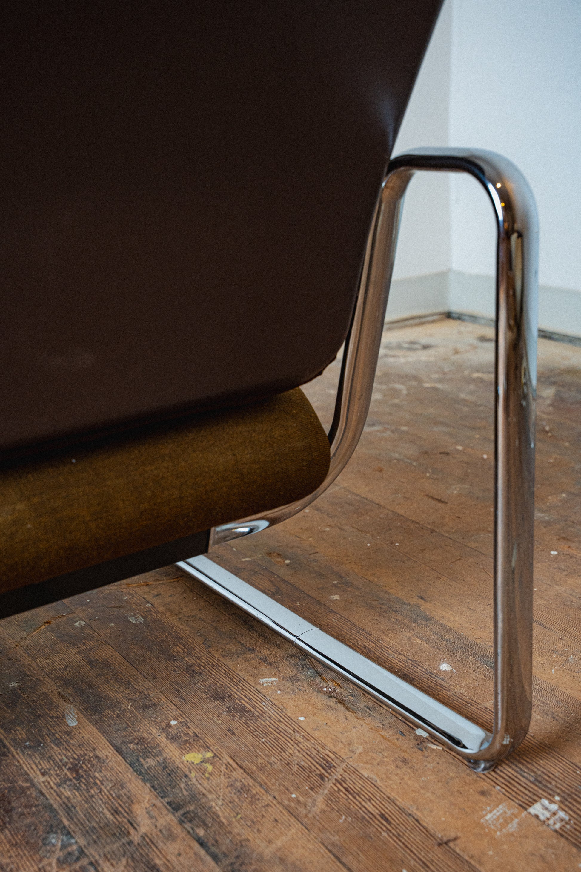 Chrome Loveseat by Steelcase