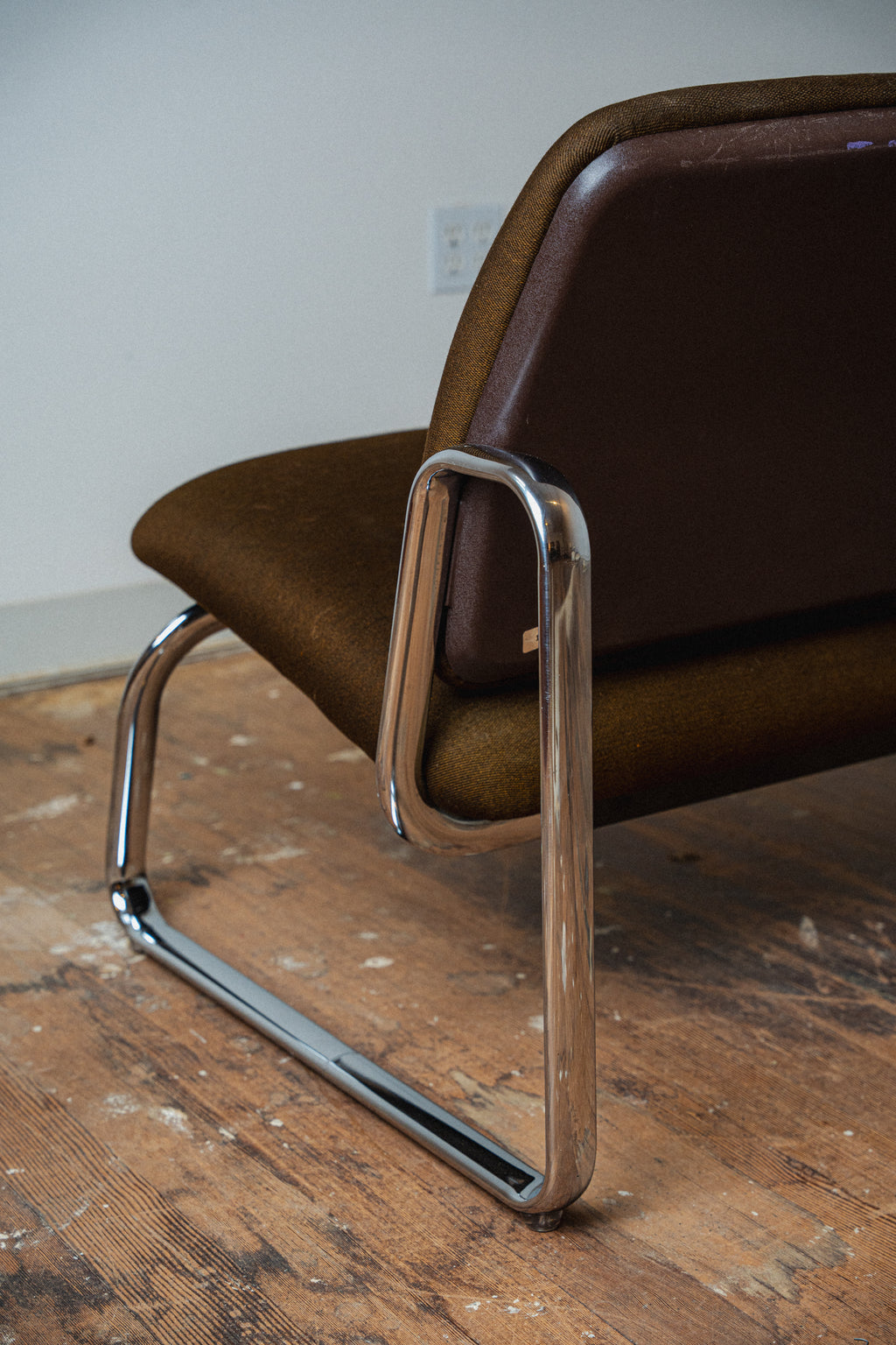 Chrome Loveseat by Steelcase