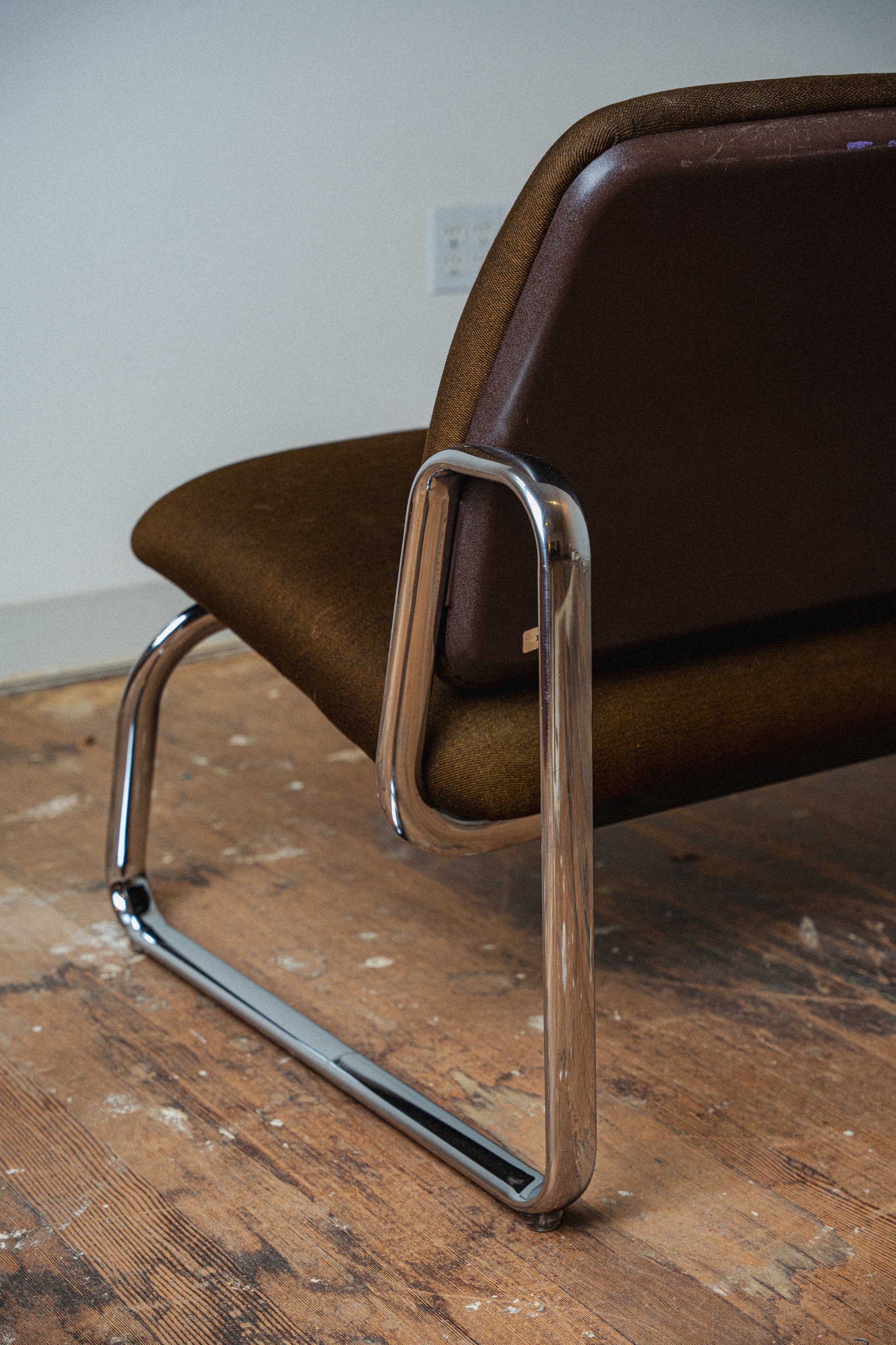 Chrome Loveseat by Steelcase