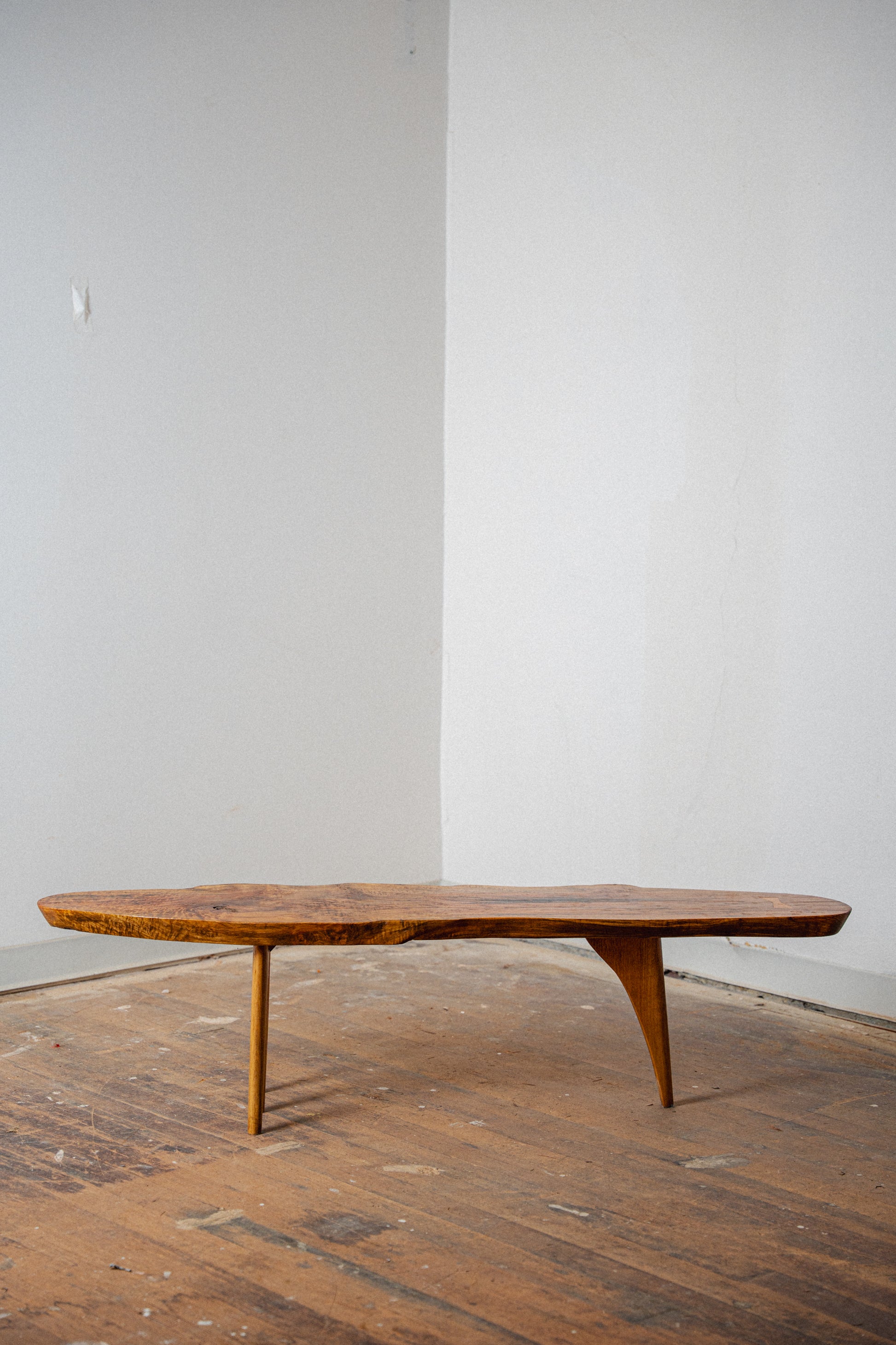 Solid Maple Live-Edge Coffee Table