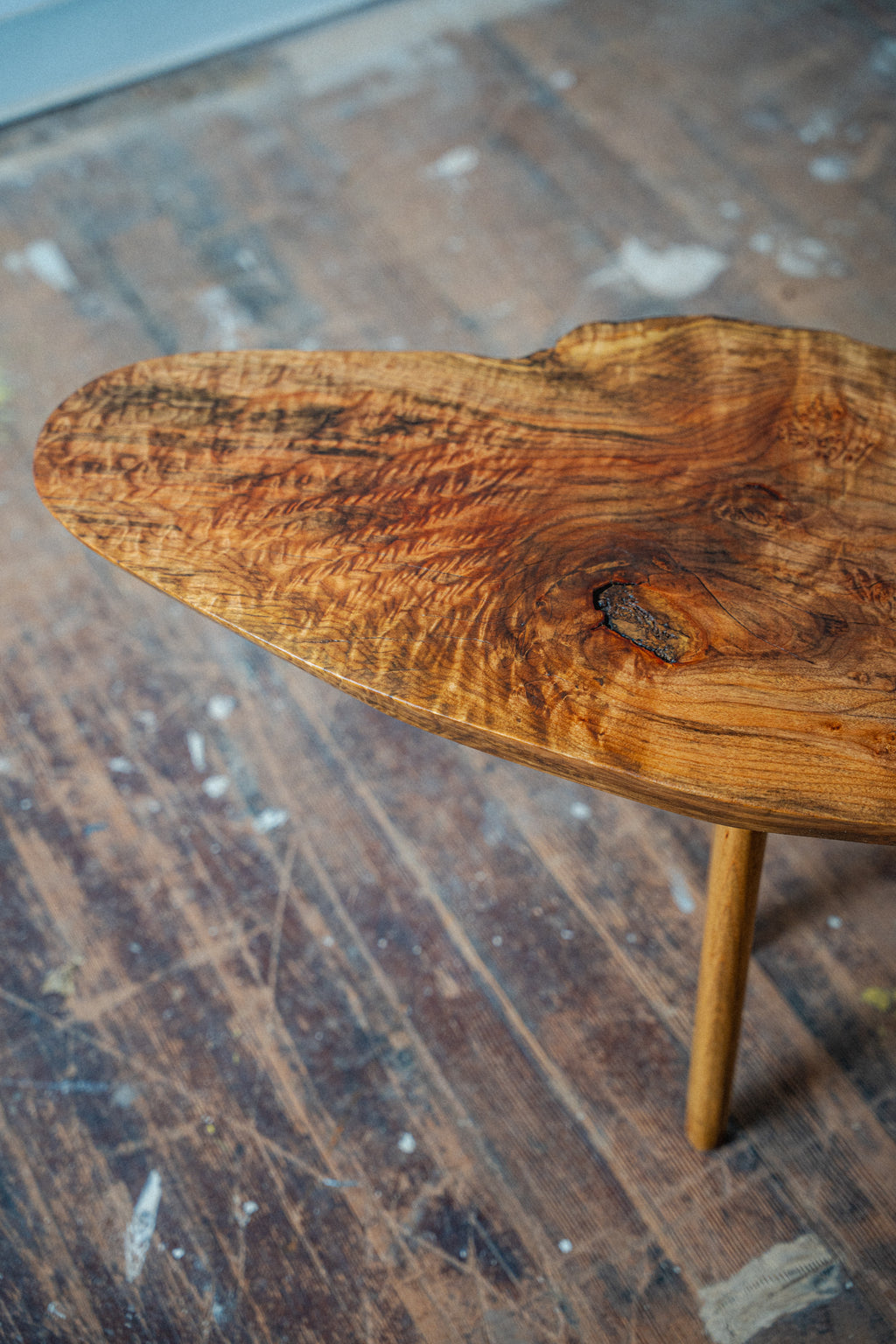 Solid Maple Live-Edge Coffee Table