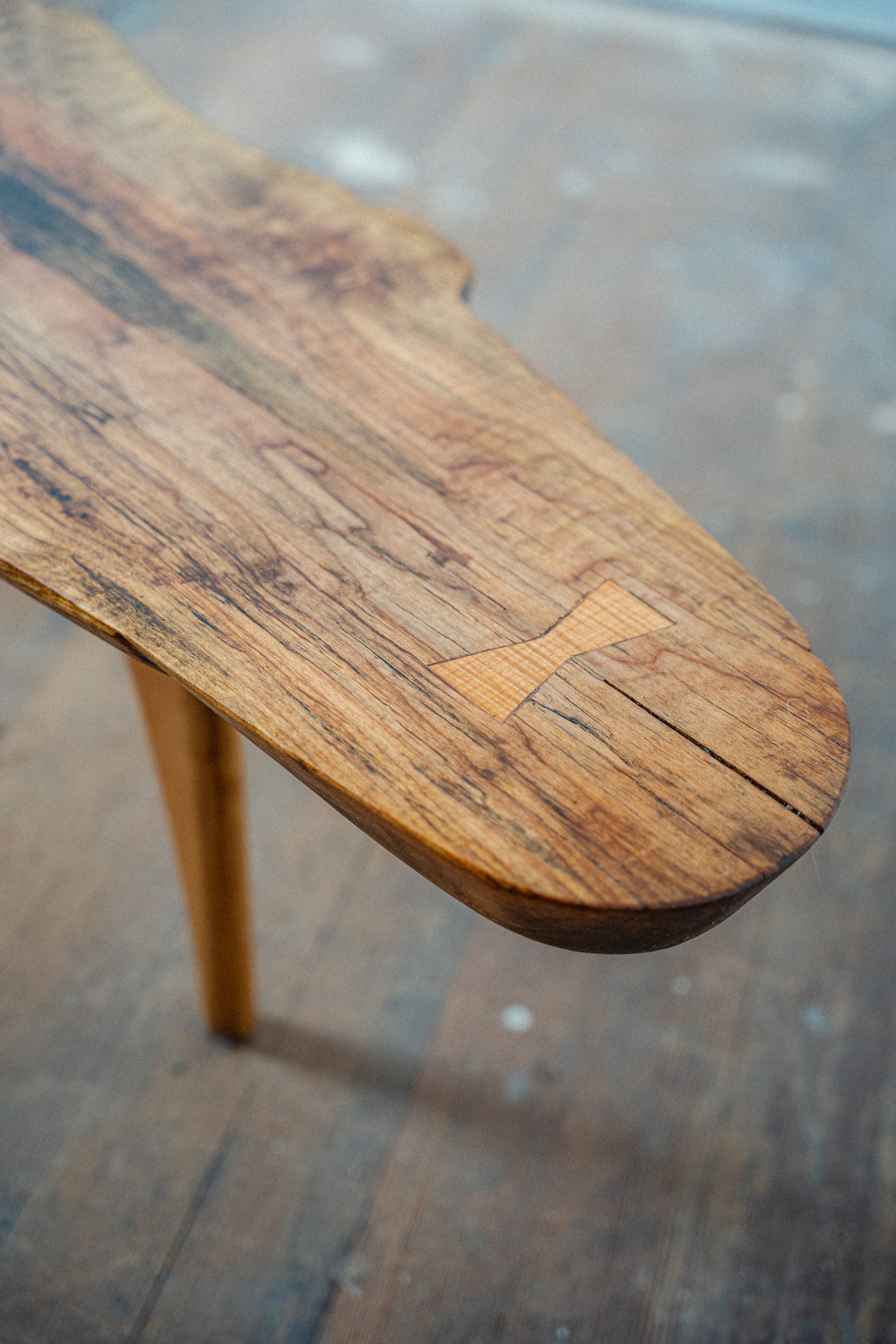 Solid Maple Live-Edge Coffee Table