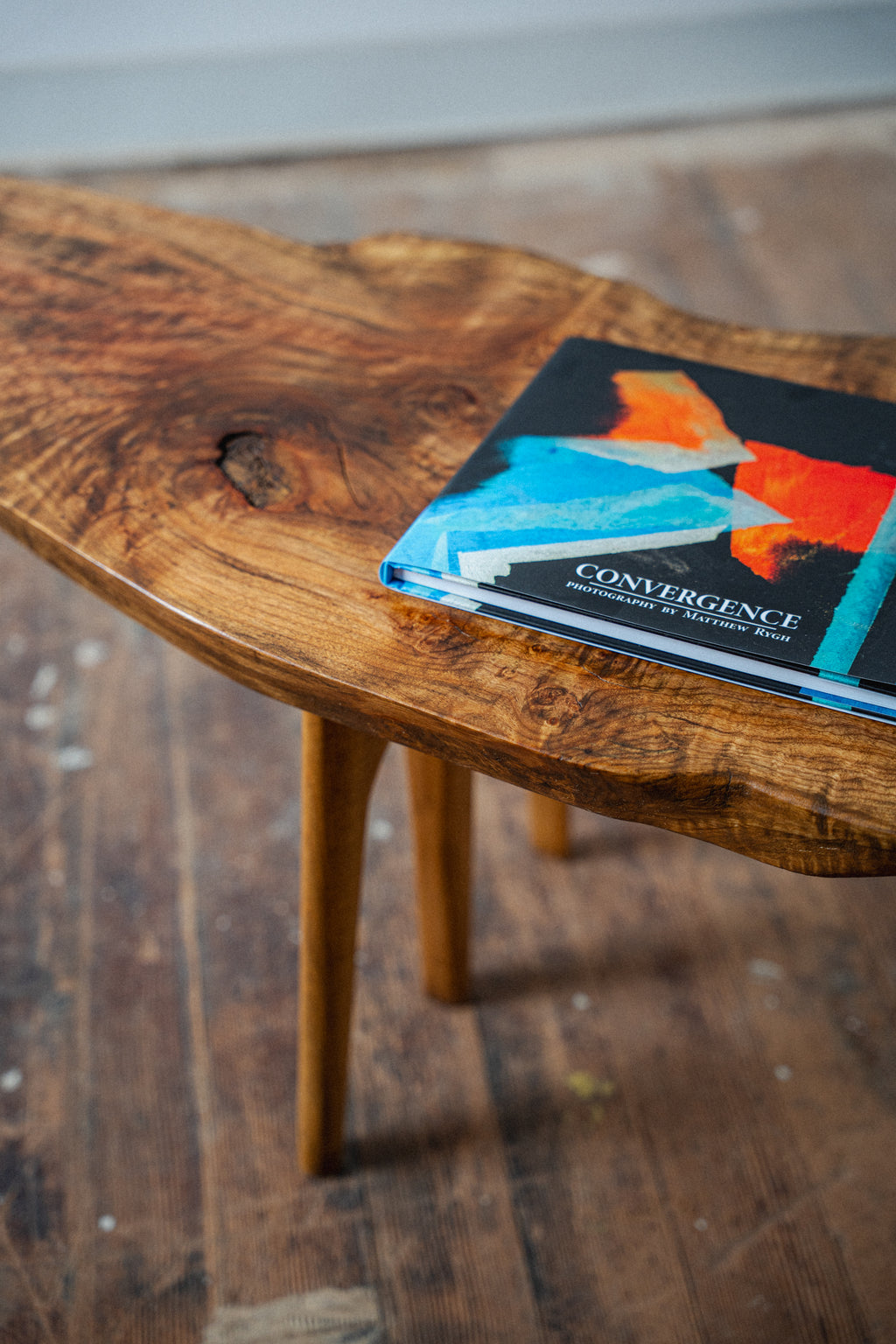 Solid Maple Live-Edge Coffee Table