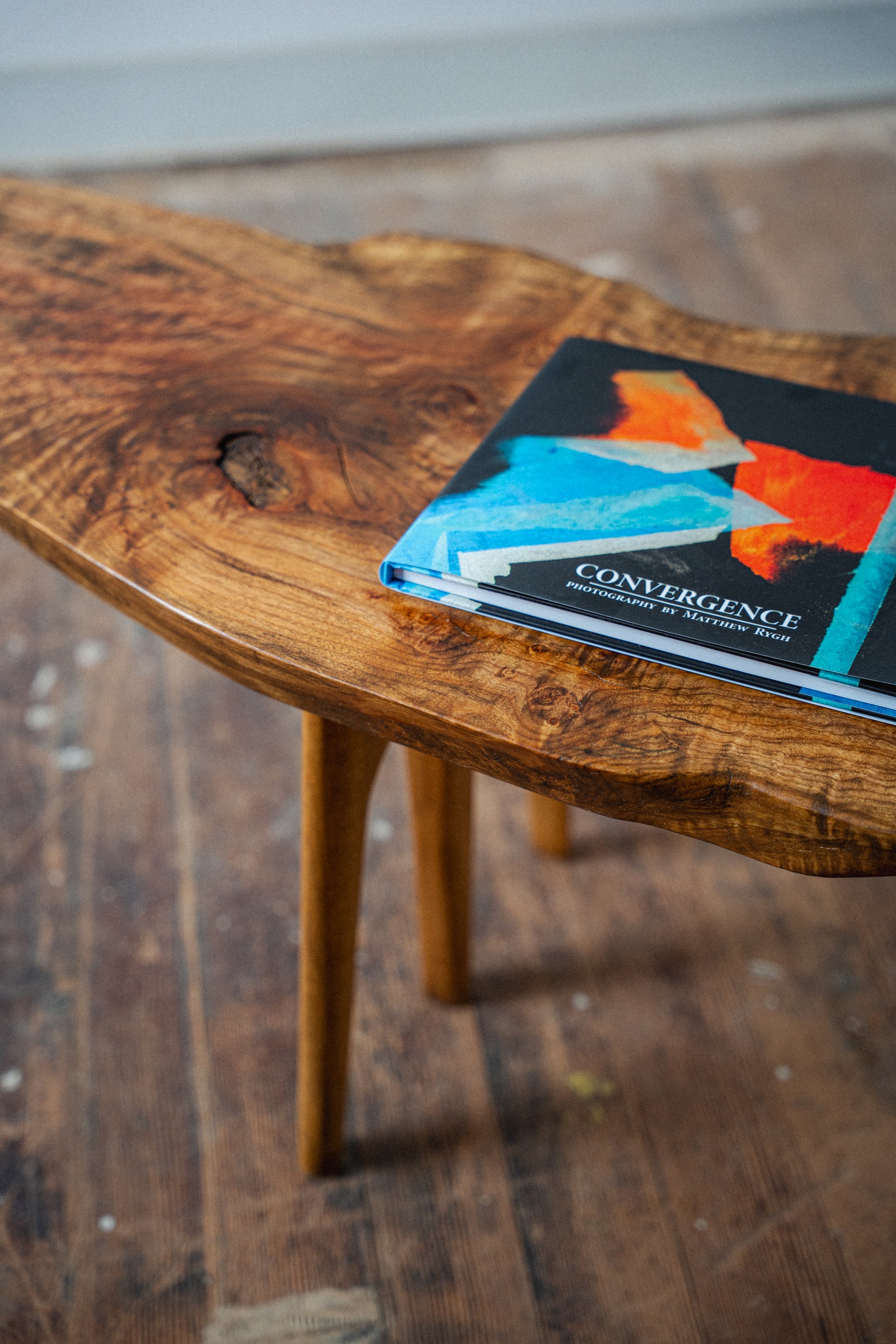 Solid Maple Live-Edge Coffee Table