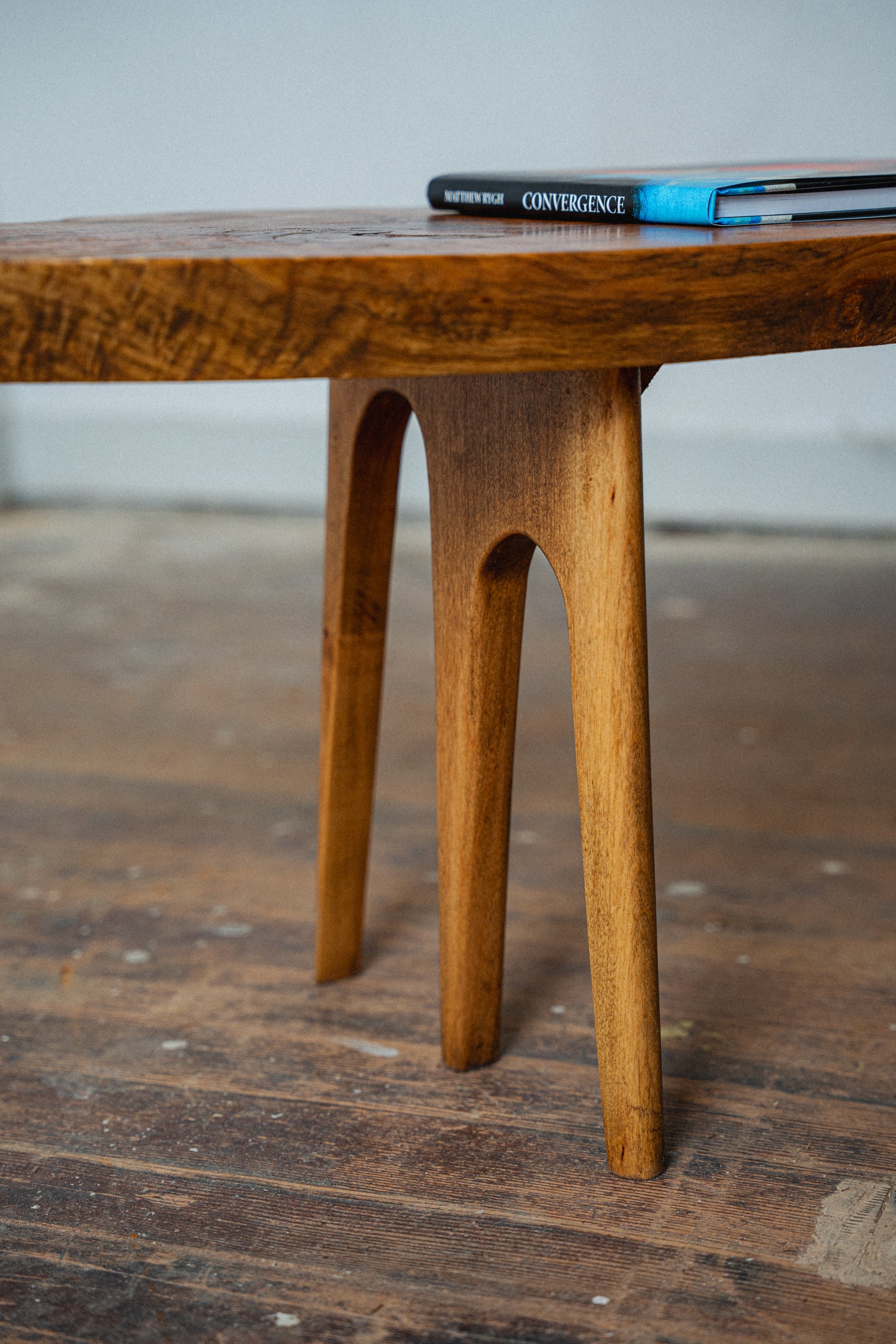 Solid Maple Live-Edge Coffee Table