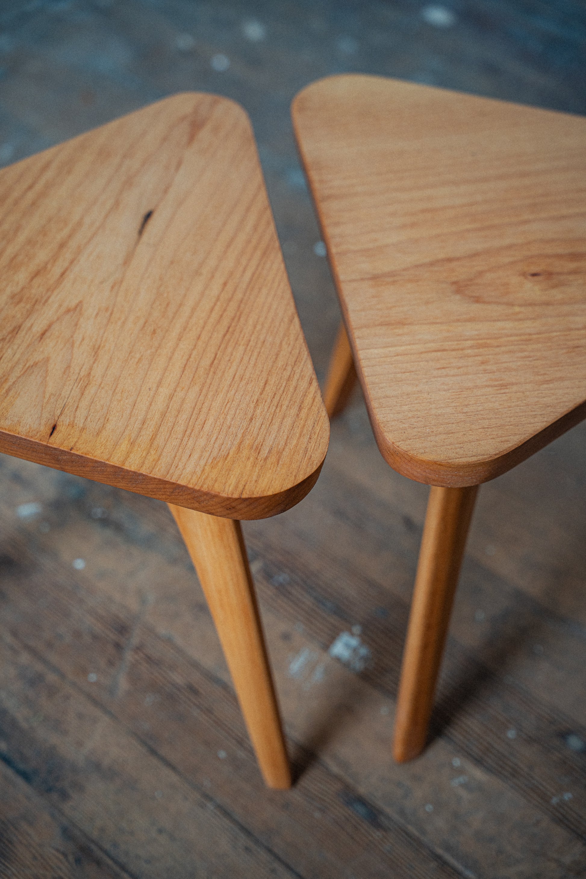 Locally Made Solid Maple End Tables (Pair)