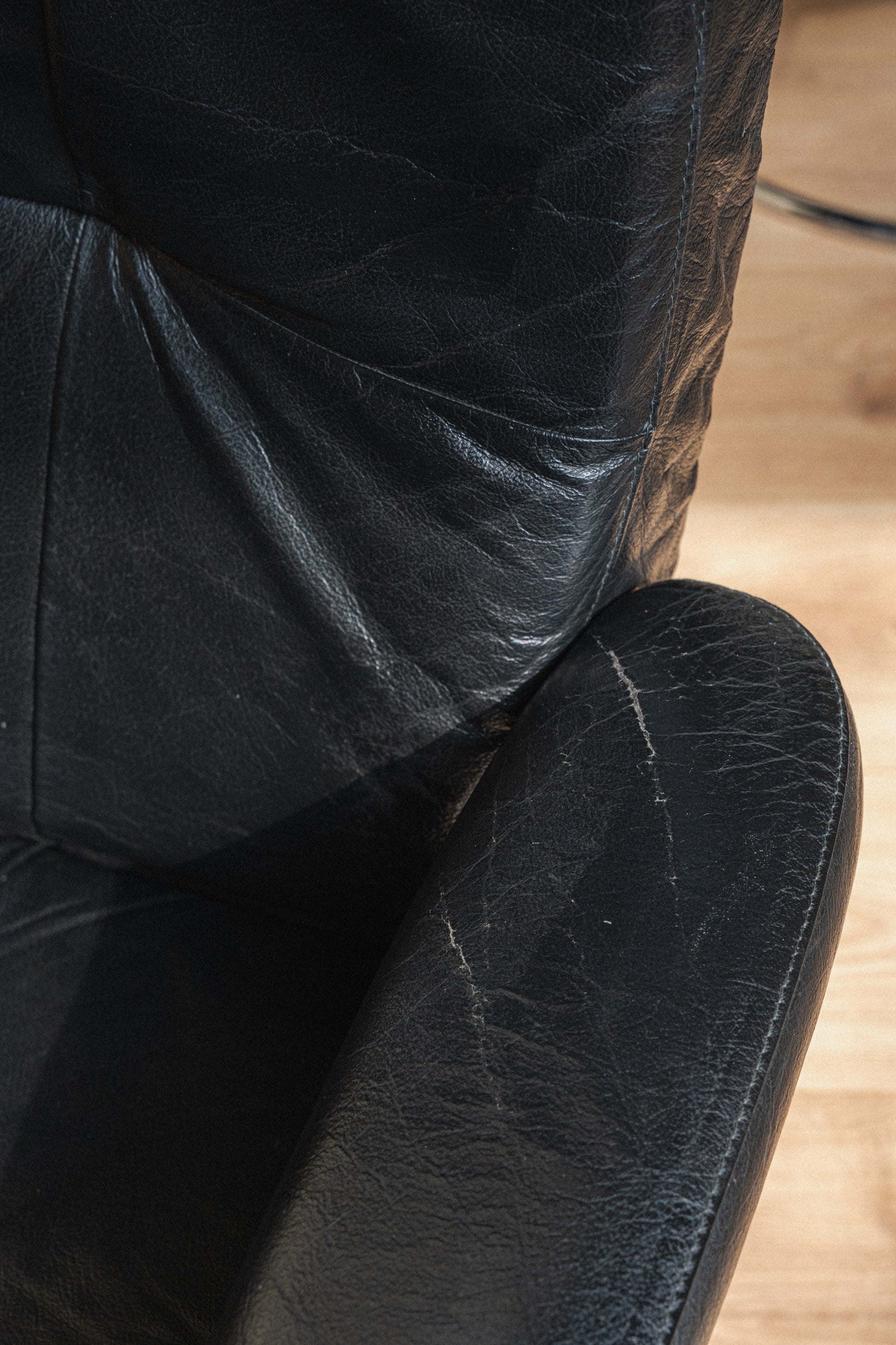 Black Ekornes Stressless Lounge Chair + Ottoman