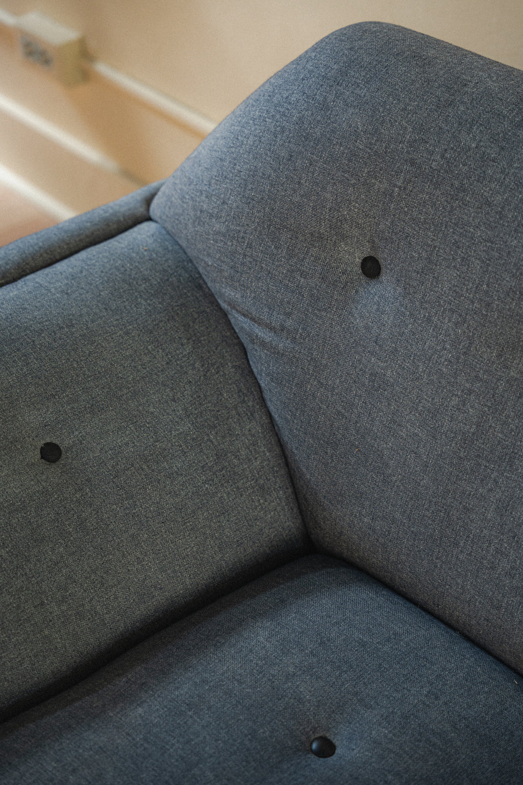 Grey & Walnut Adrian Pearsall-Style Gondola Sofa