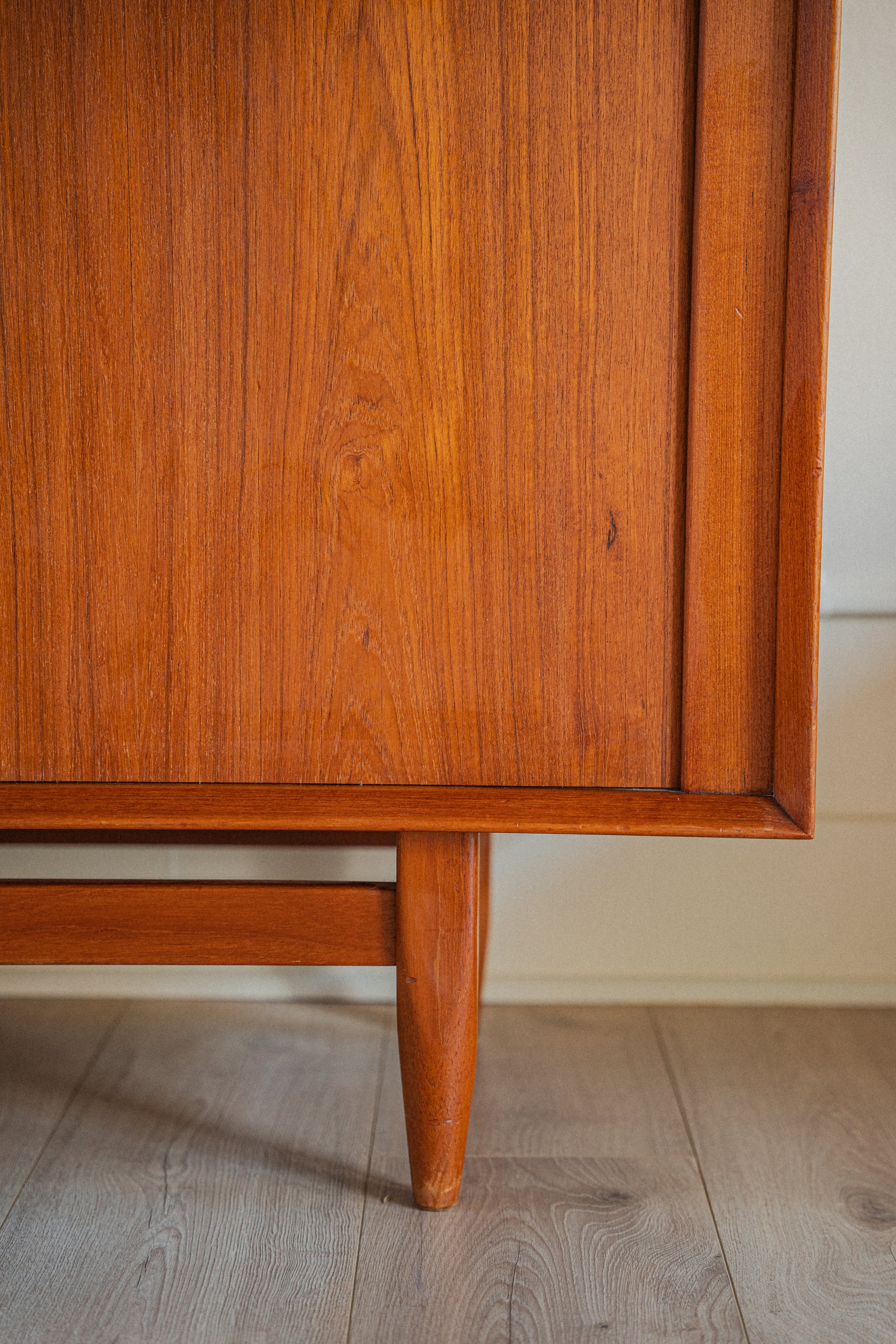 Danish Teak Tambour-Door Dresser by Faltster Møbelfabrik