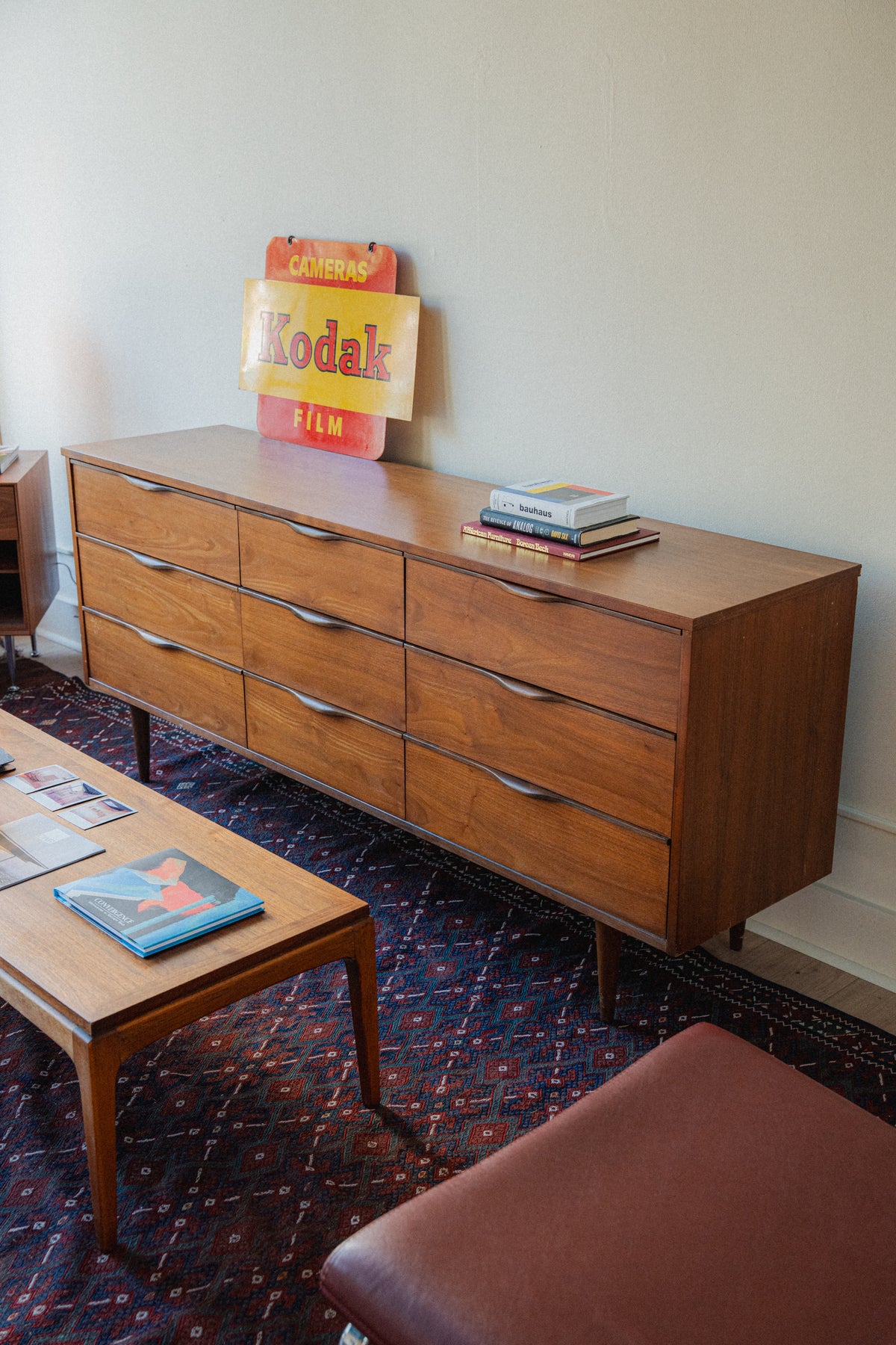 9-Drawer Mid-Century Lowboy Dresser