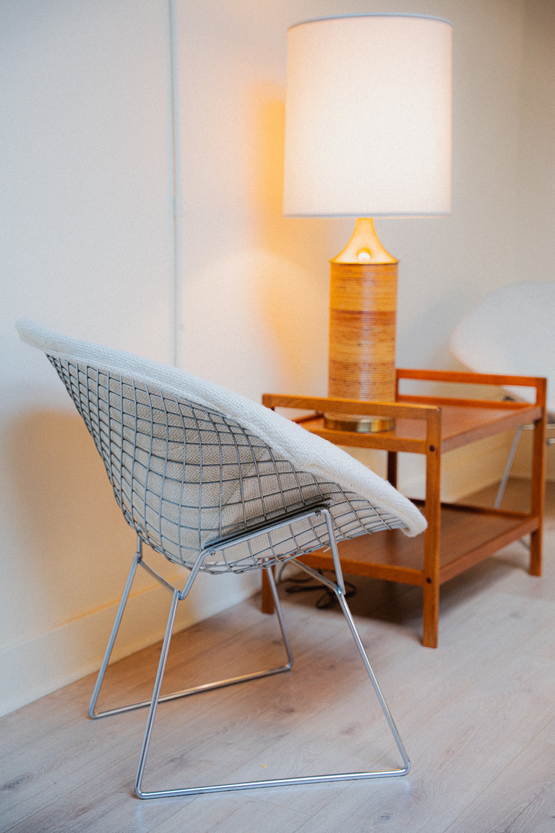 Vintage Knoll Bertoia Diamond Chair w/ Original Cover