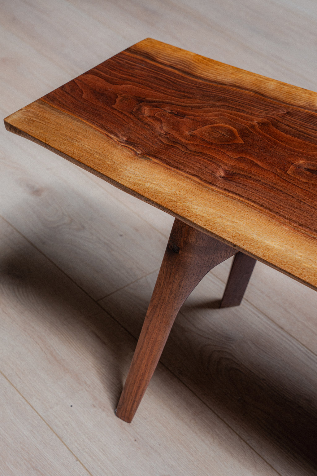 Solid Walnut Live-Edge Coffee Table