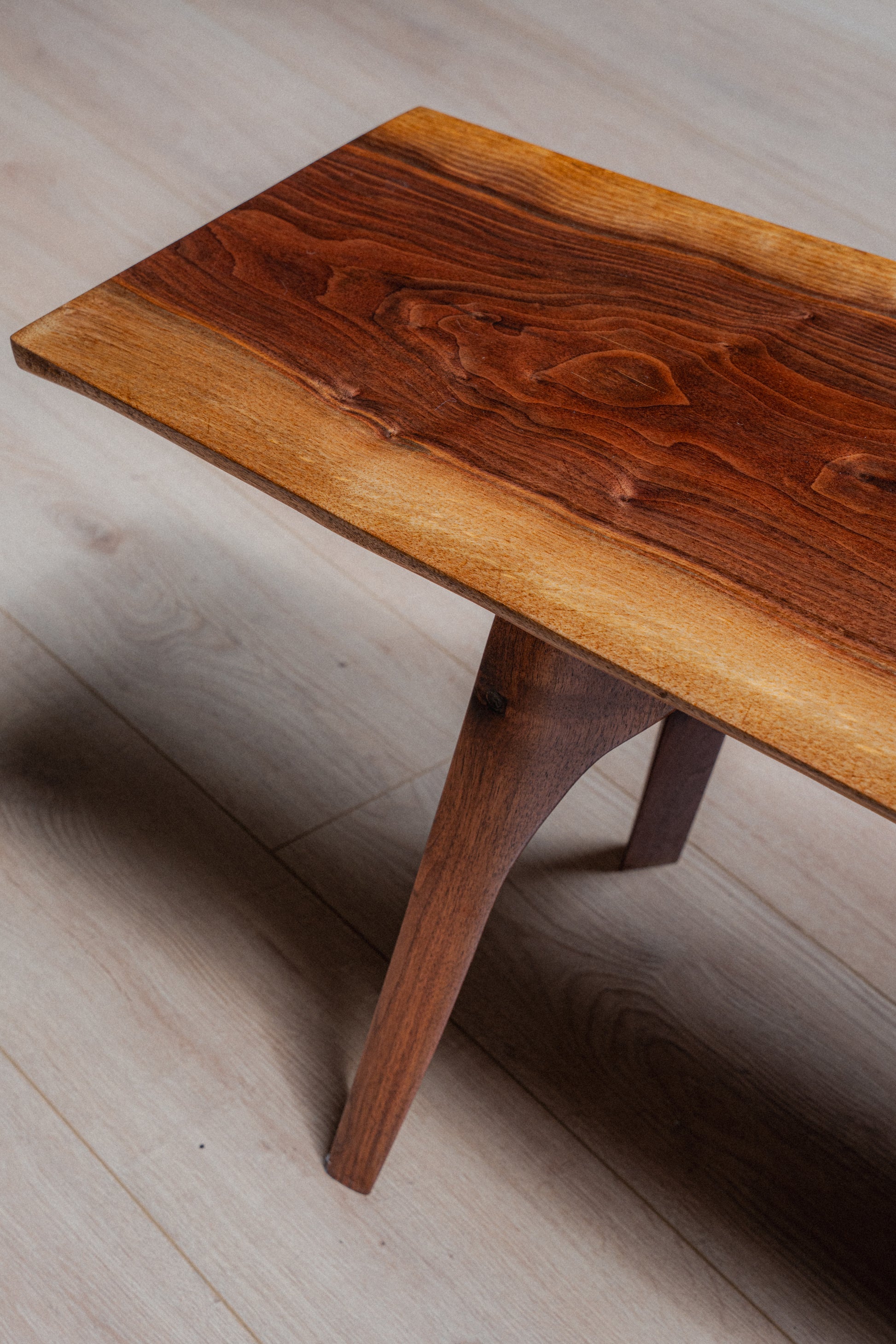 Solid Walnut Live-Edge Coffee Table