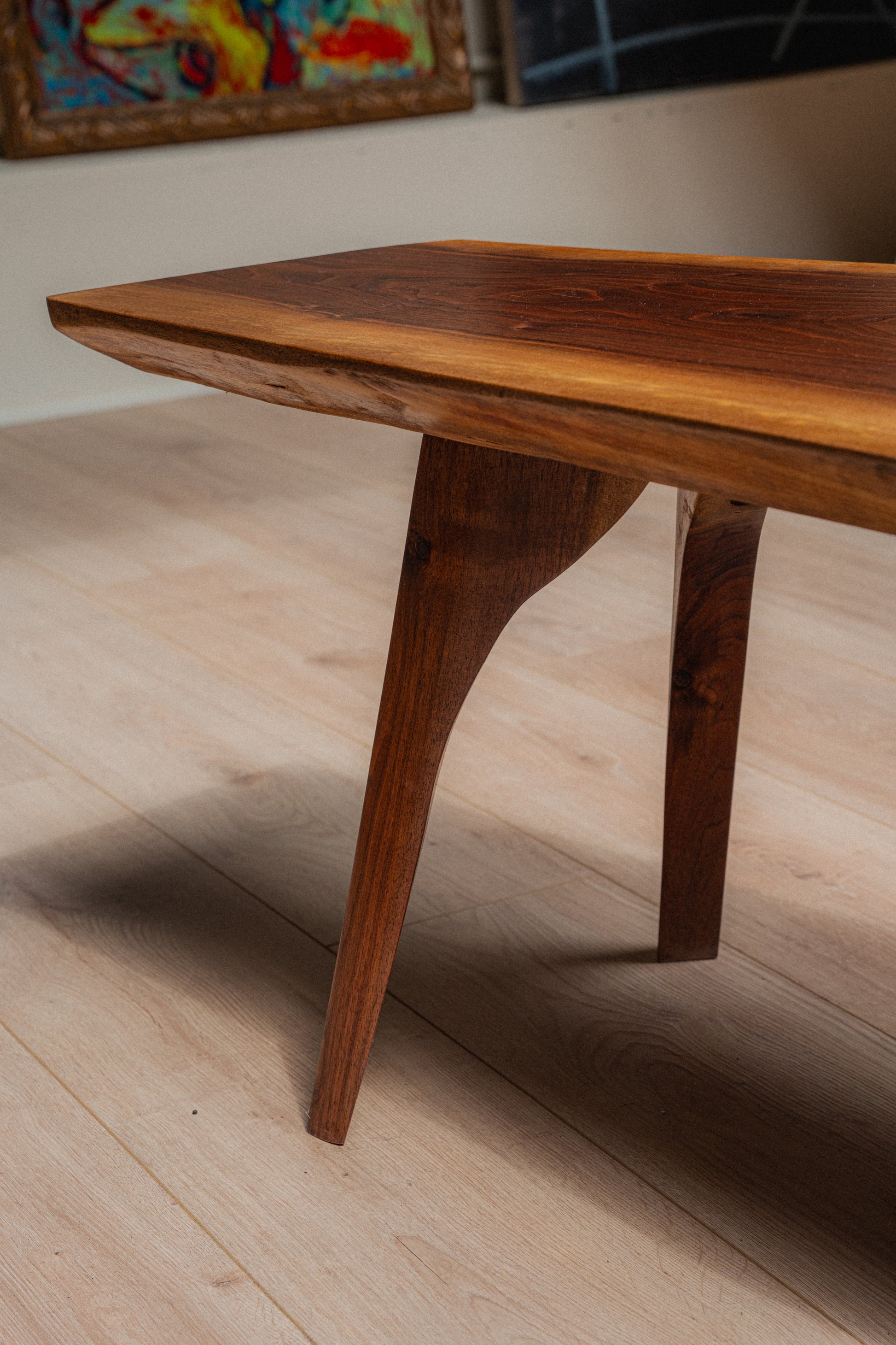 Solid Walnut Live-Edge Coffee Table