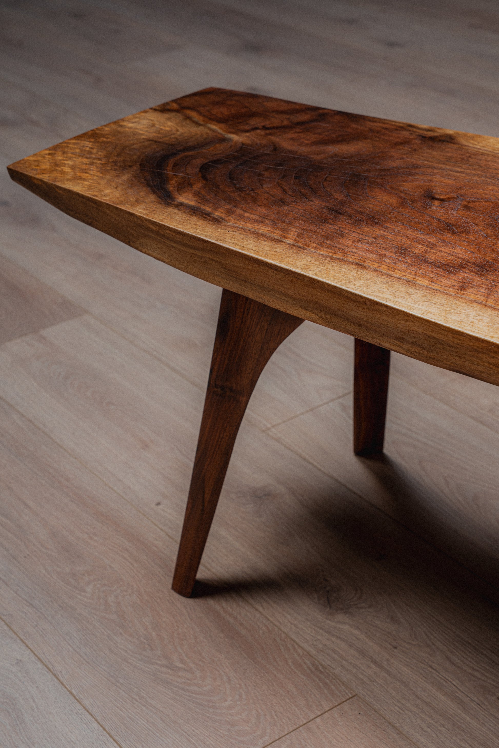 Solid Walnut Live-Edge Coffee Table