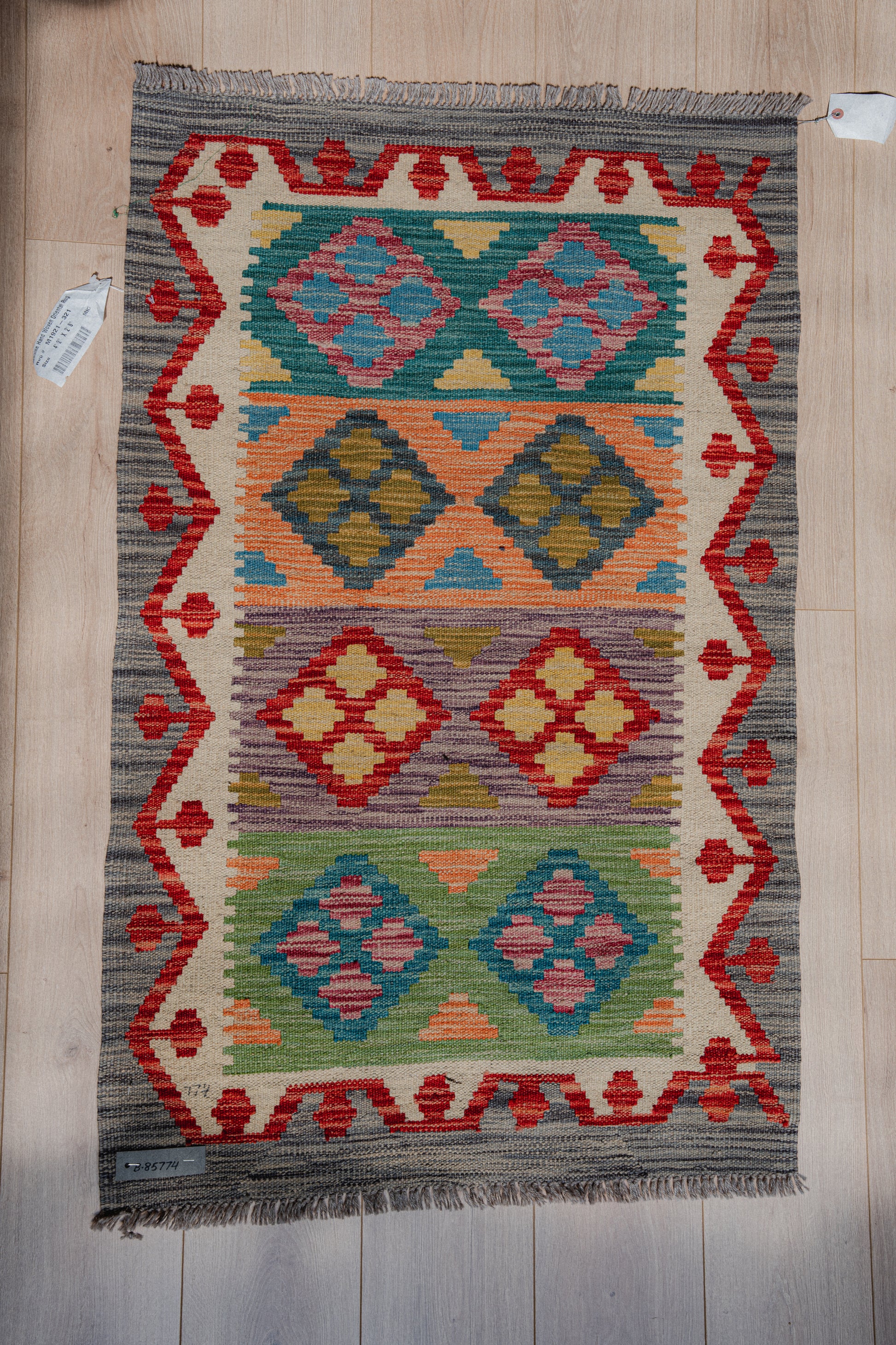 Maimana Afghan Kilim - 4'2 x 2'8