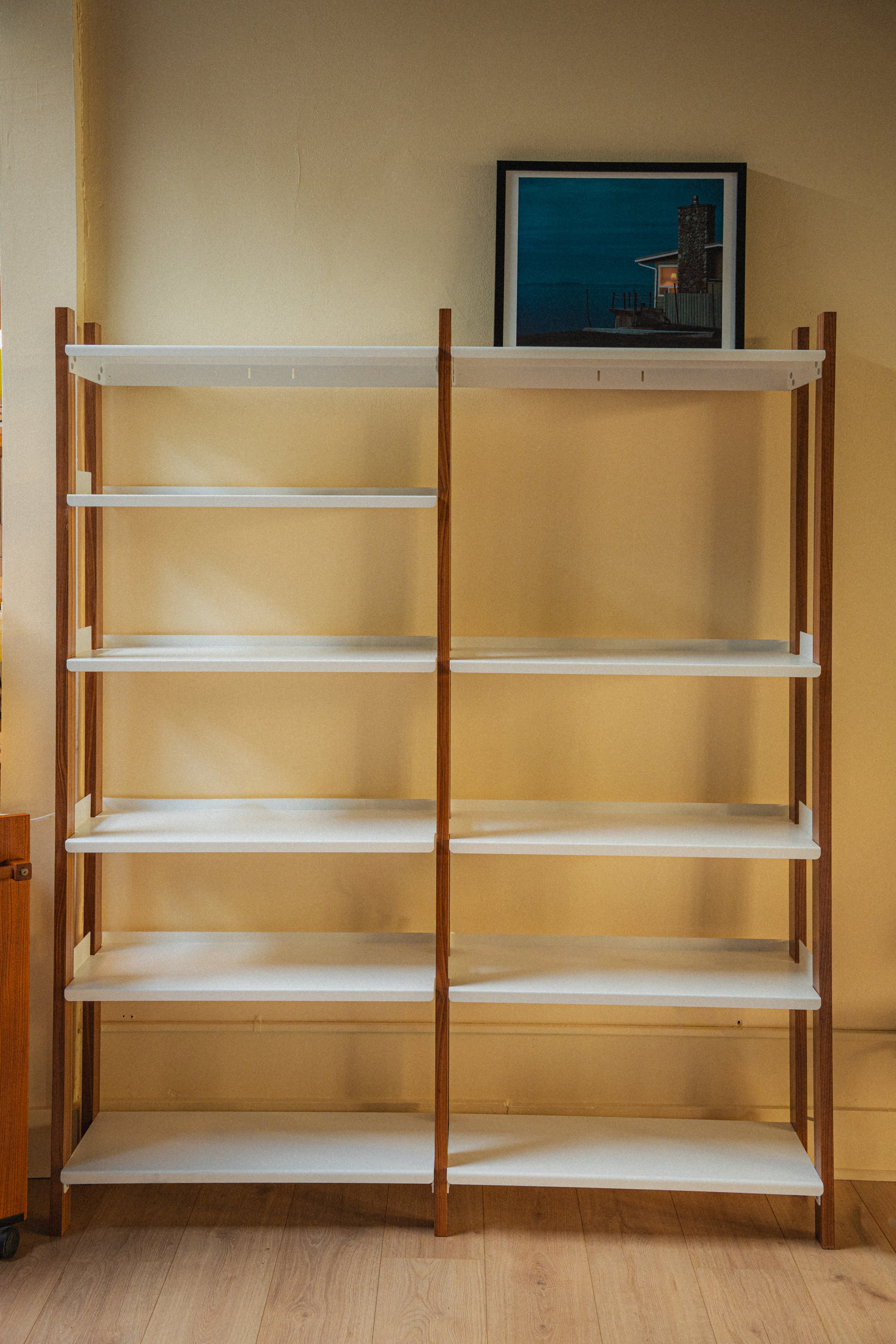 Floyd Walnut Double Shelving Unit
