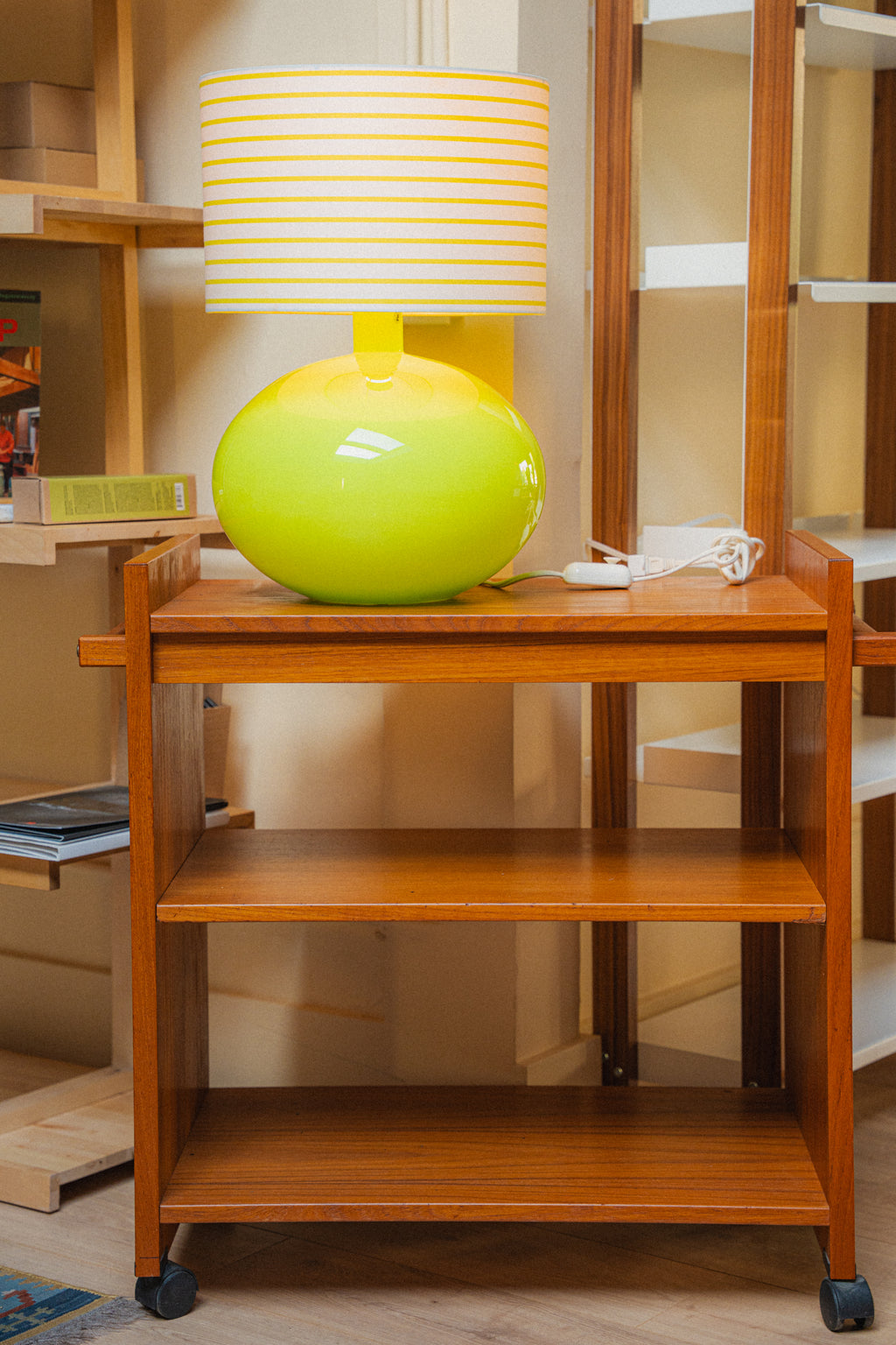Danish Teak Bar Cart